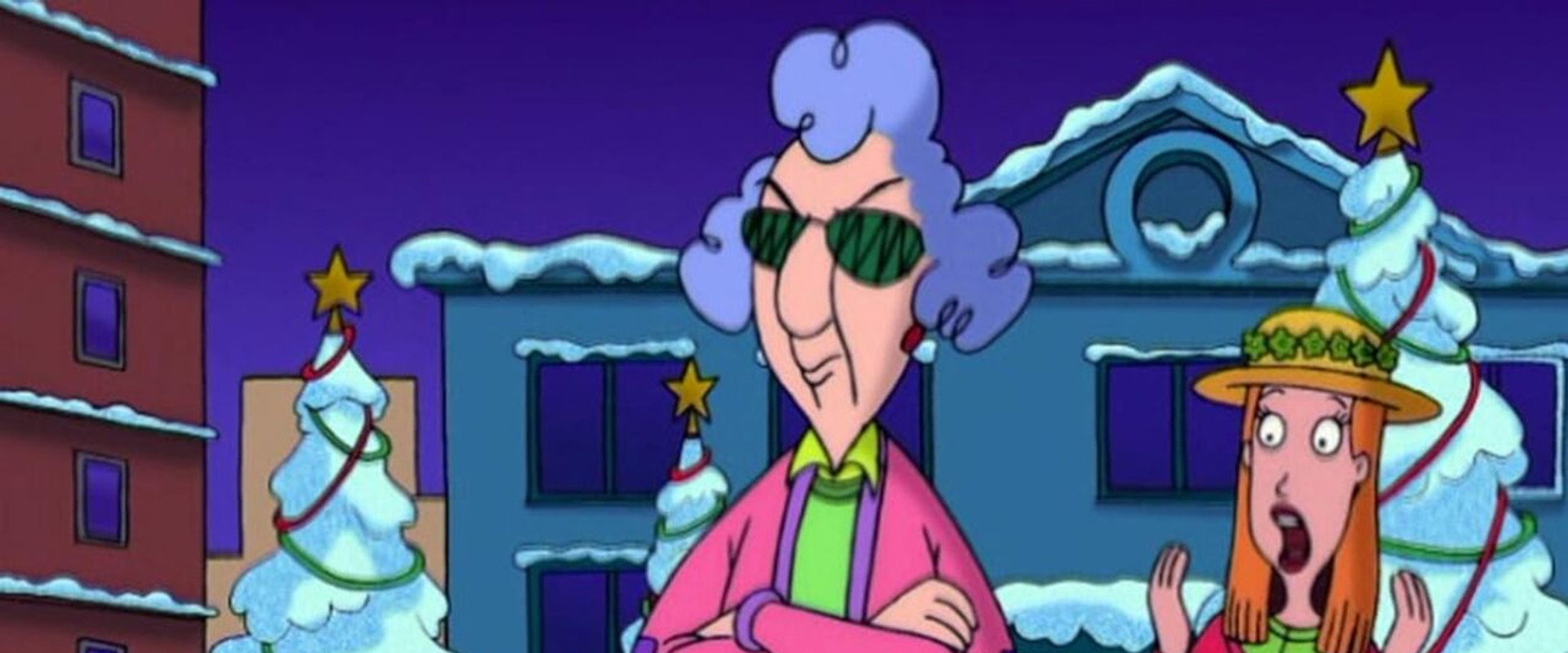 Maxine's Christmas Carol backdrop