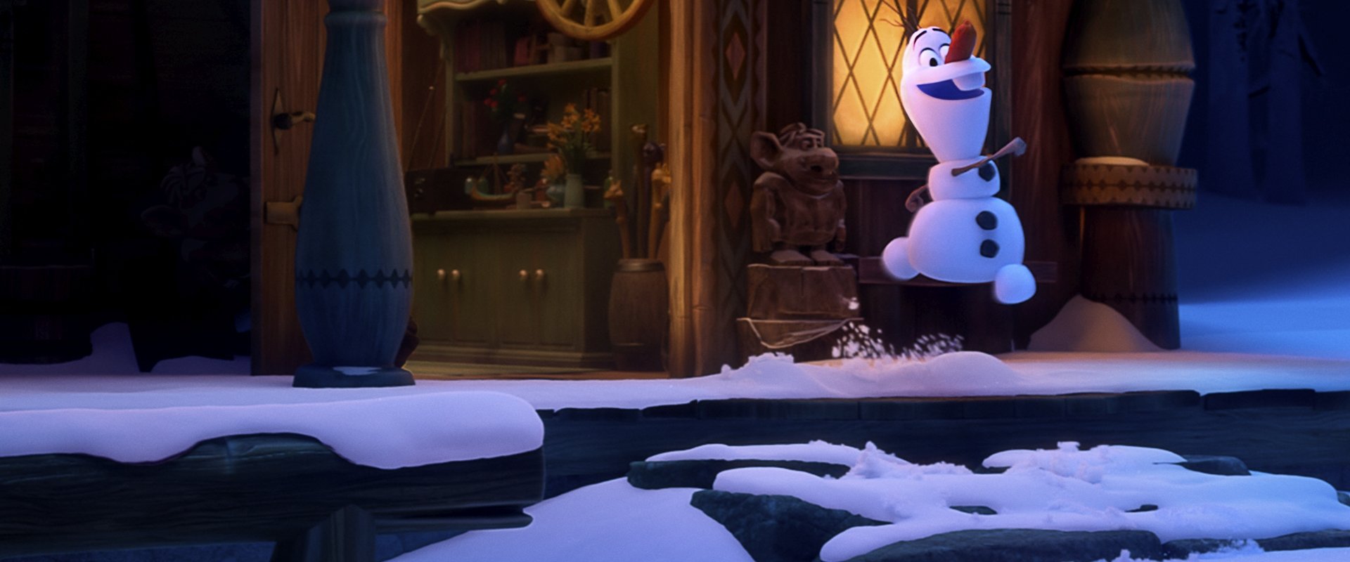Once Upon a Snowman backdrop