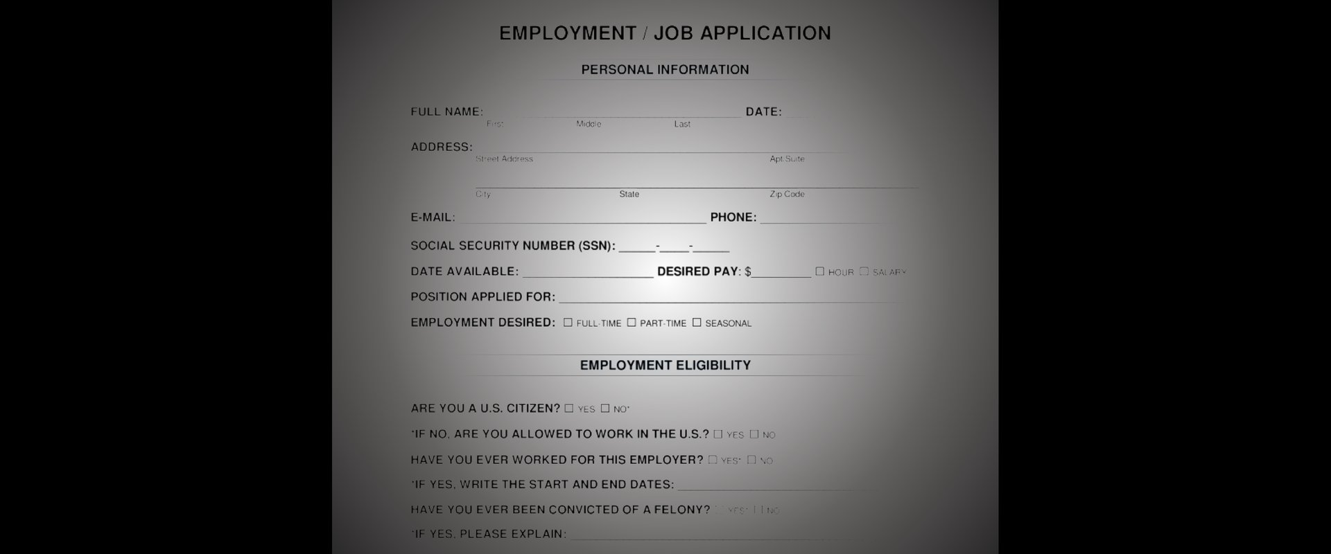 Job Application