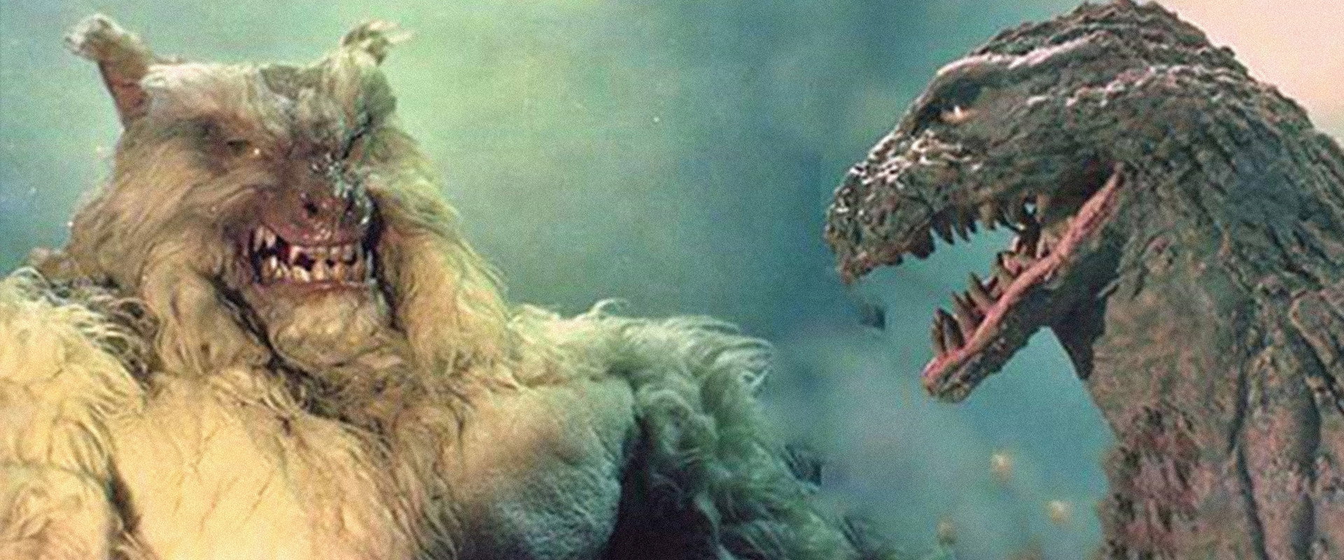 Wolfman vs. Godzilla backdrop