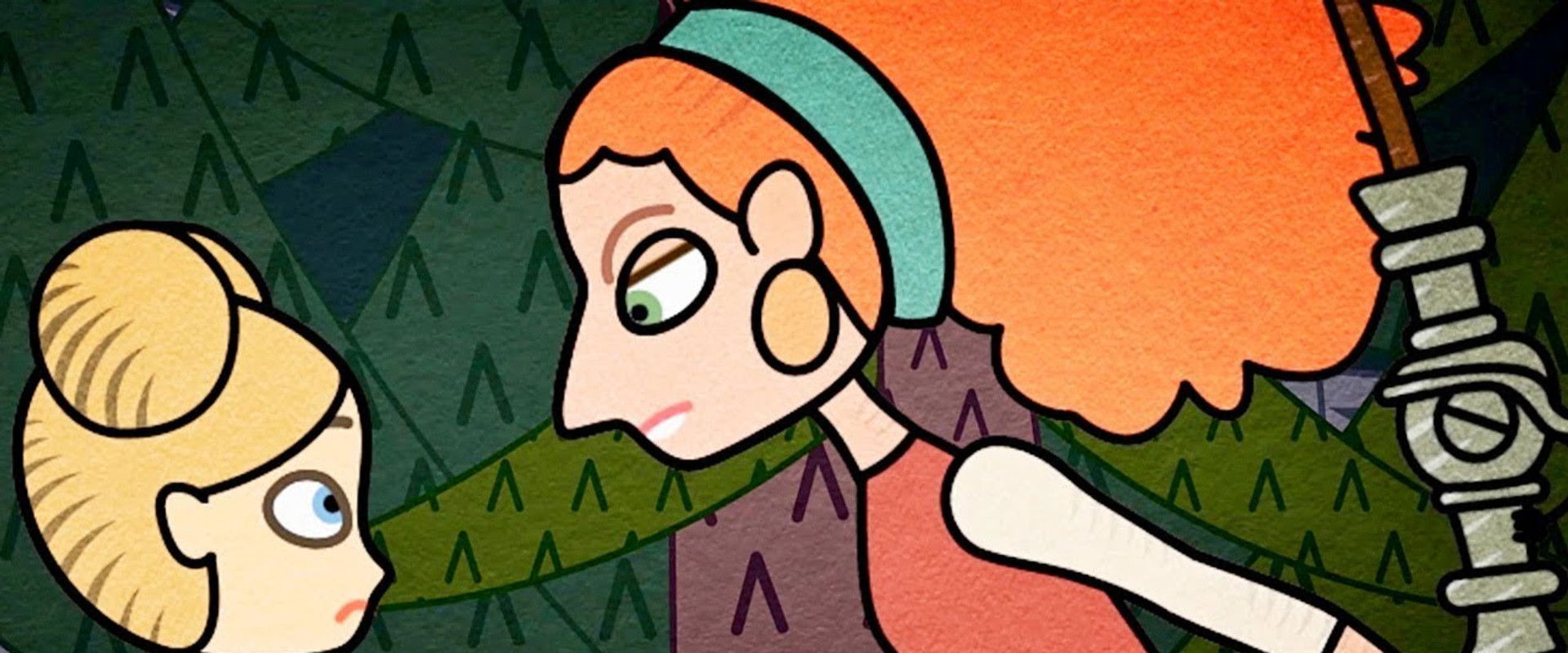 Baba Yaga. Beginning backdrop