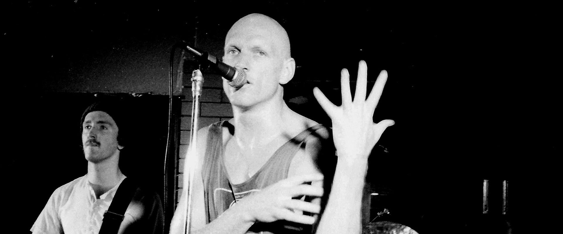 Midnight Oil: 1984 backdrop