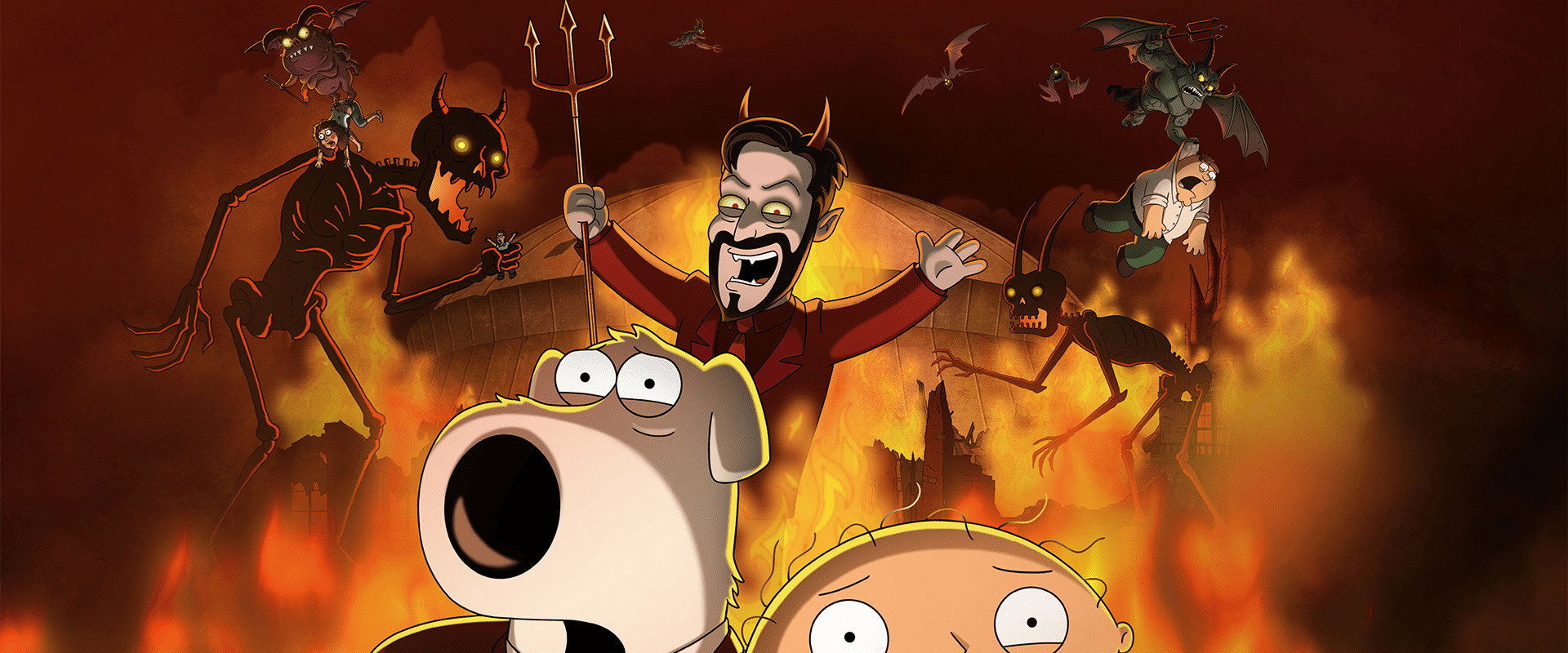 Family Guy Happy Hell-o-ween backdrop