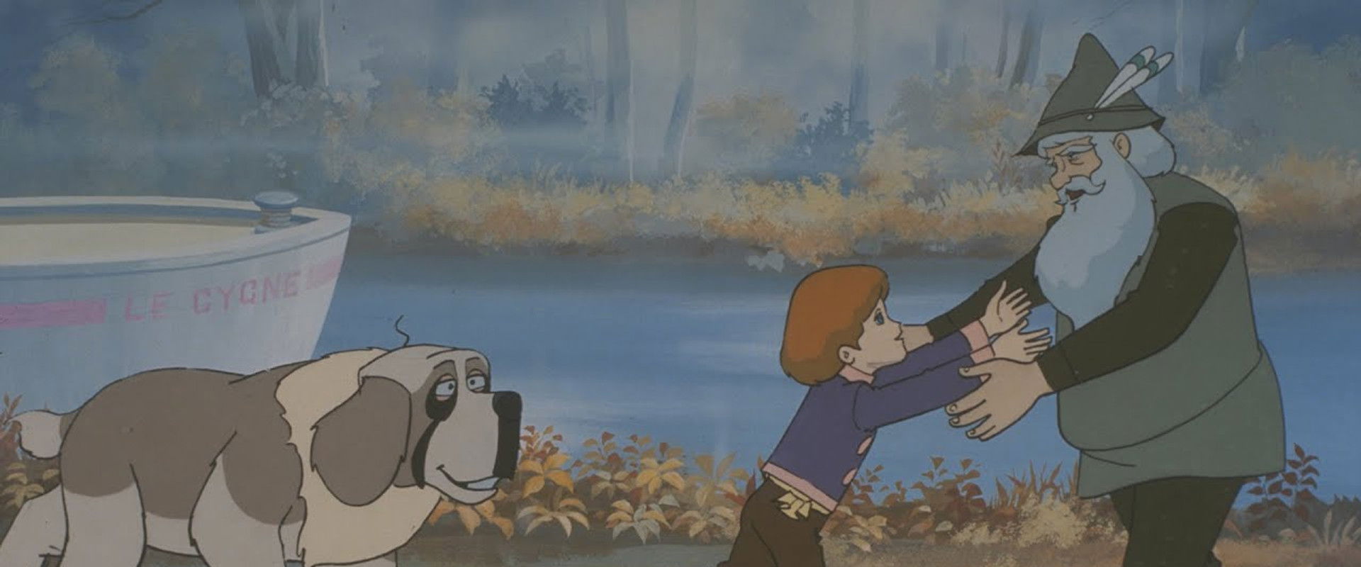 Little Remi and Famous Dog Capi backdrop