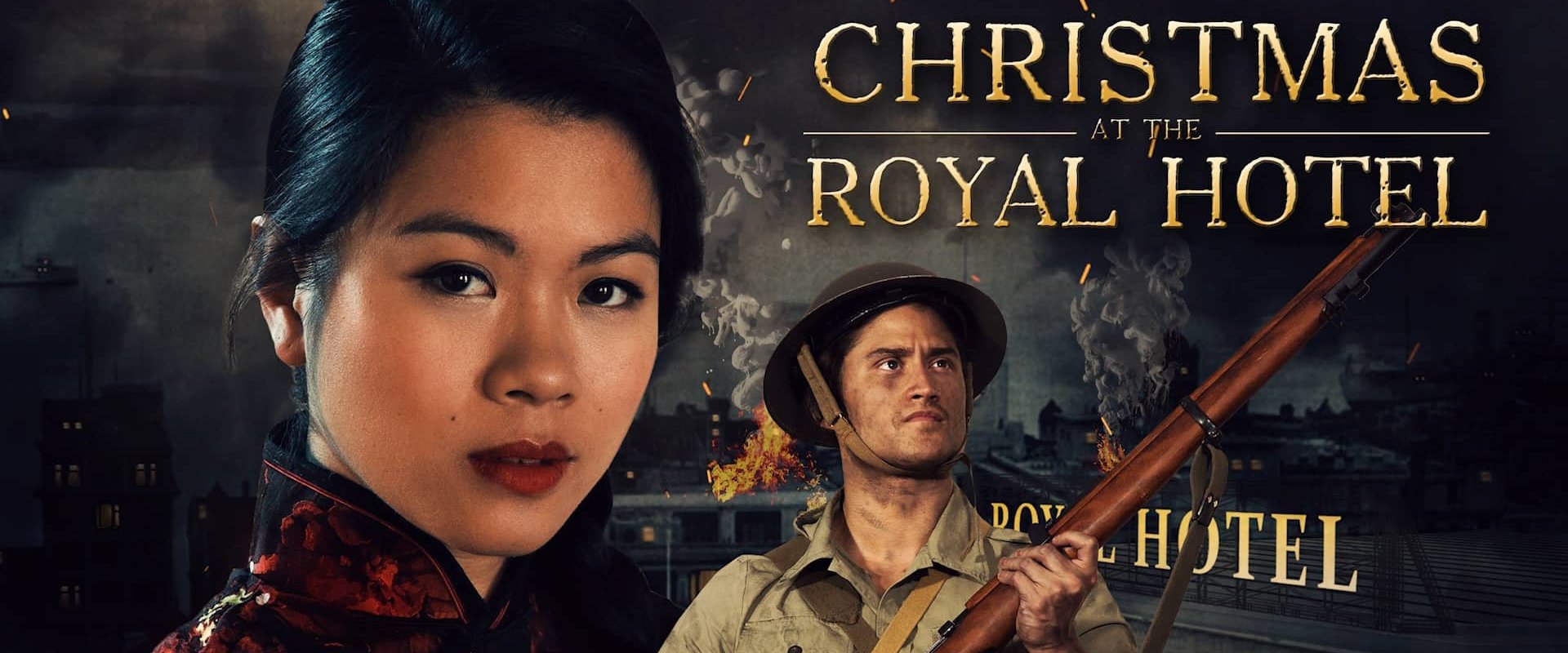 Christmas at the Royal Hotel backdrop