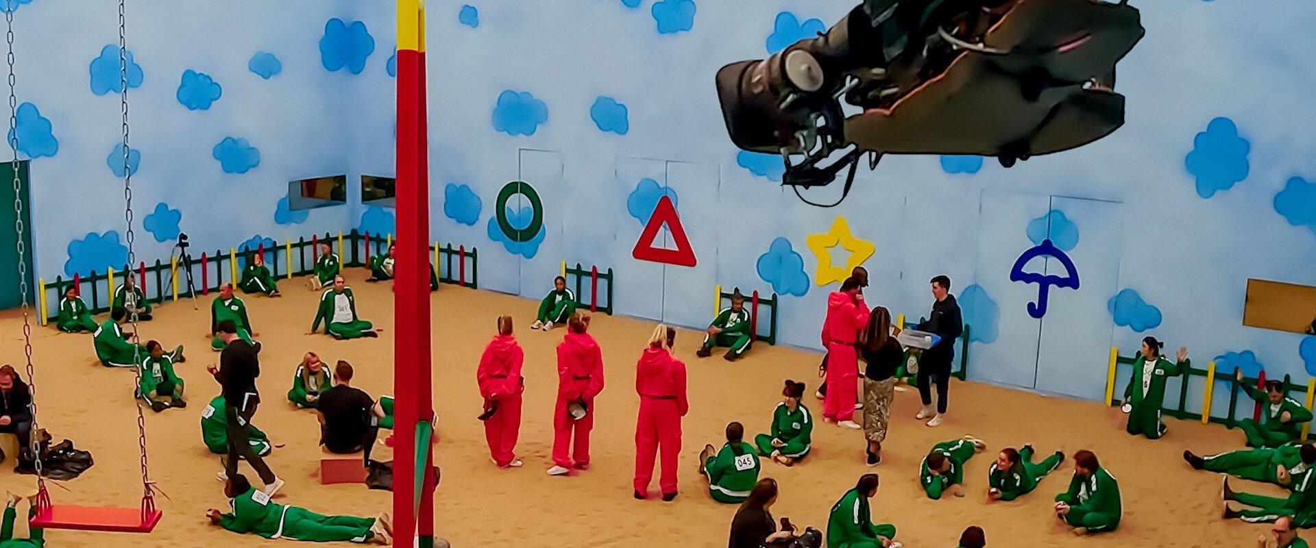 Making Squid Game: The Challenge backdrop