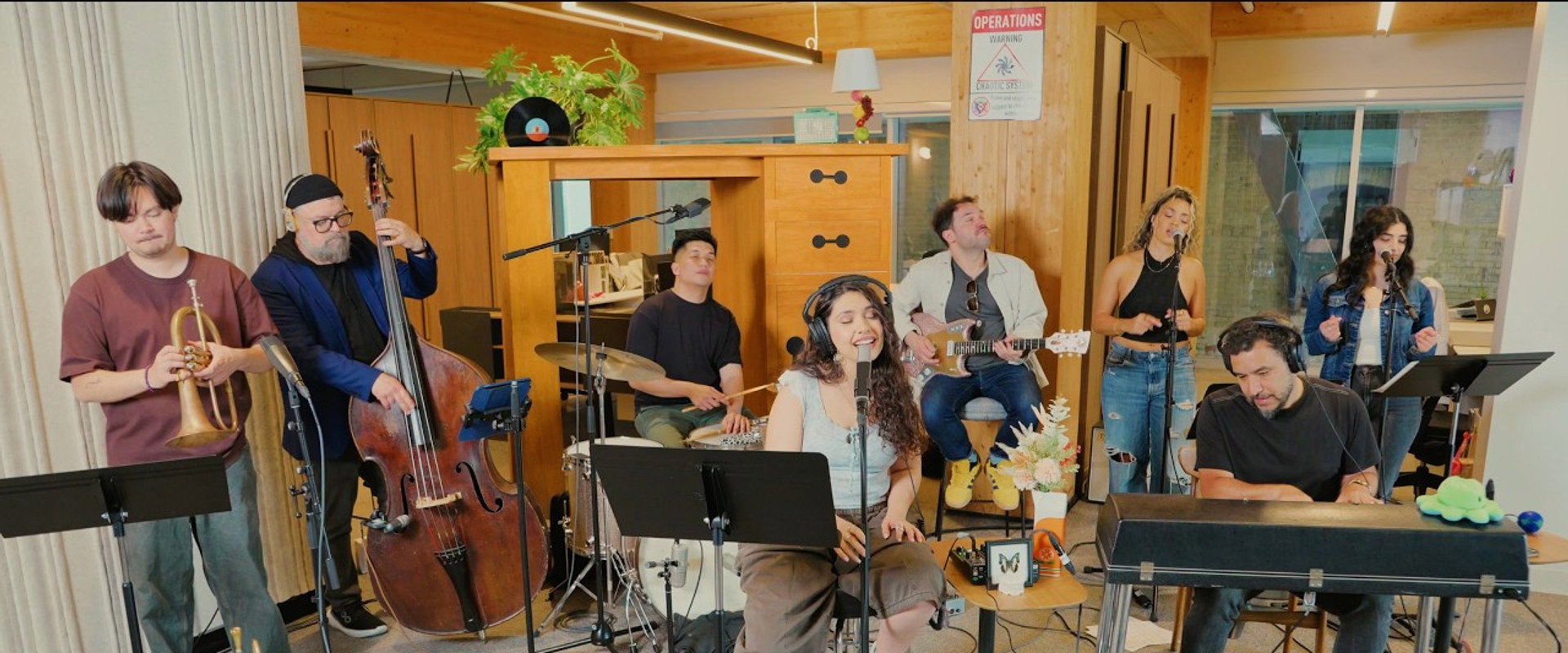 Alessia Cara: Giant Desk Concert backdrop