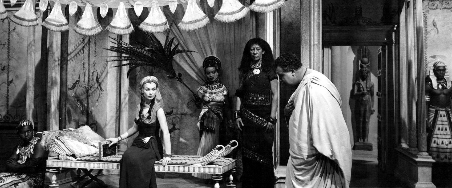 Caesar and Cleopatra backdrop