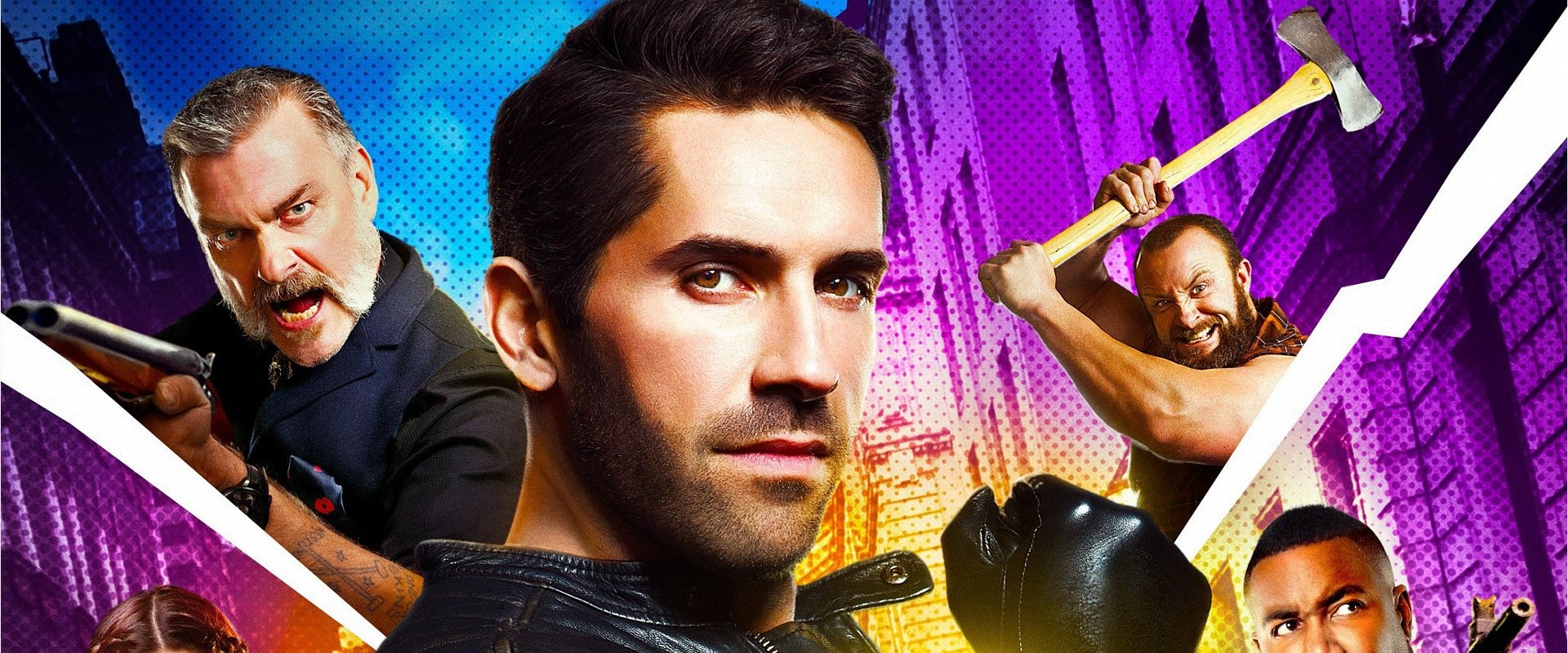 Accident Man backdrop