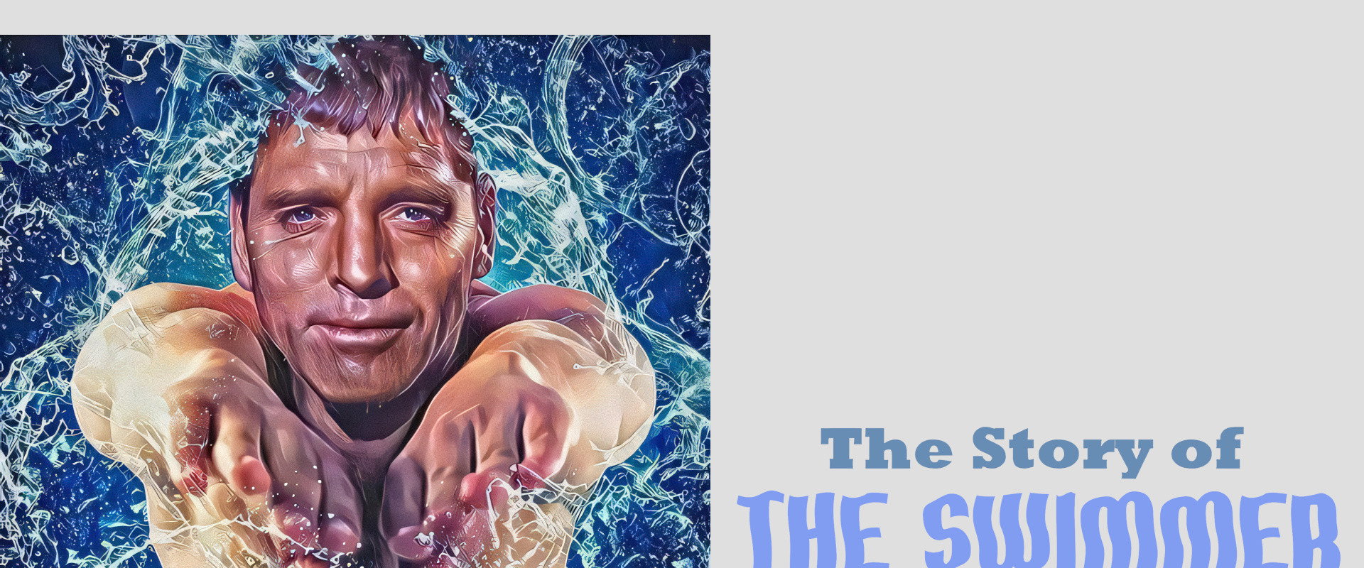 The Story of The Swimmer backdrop