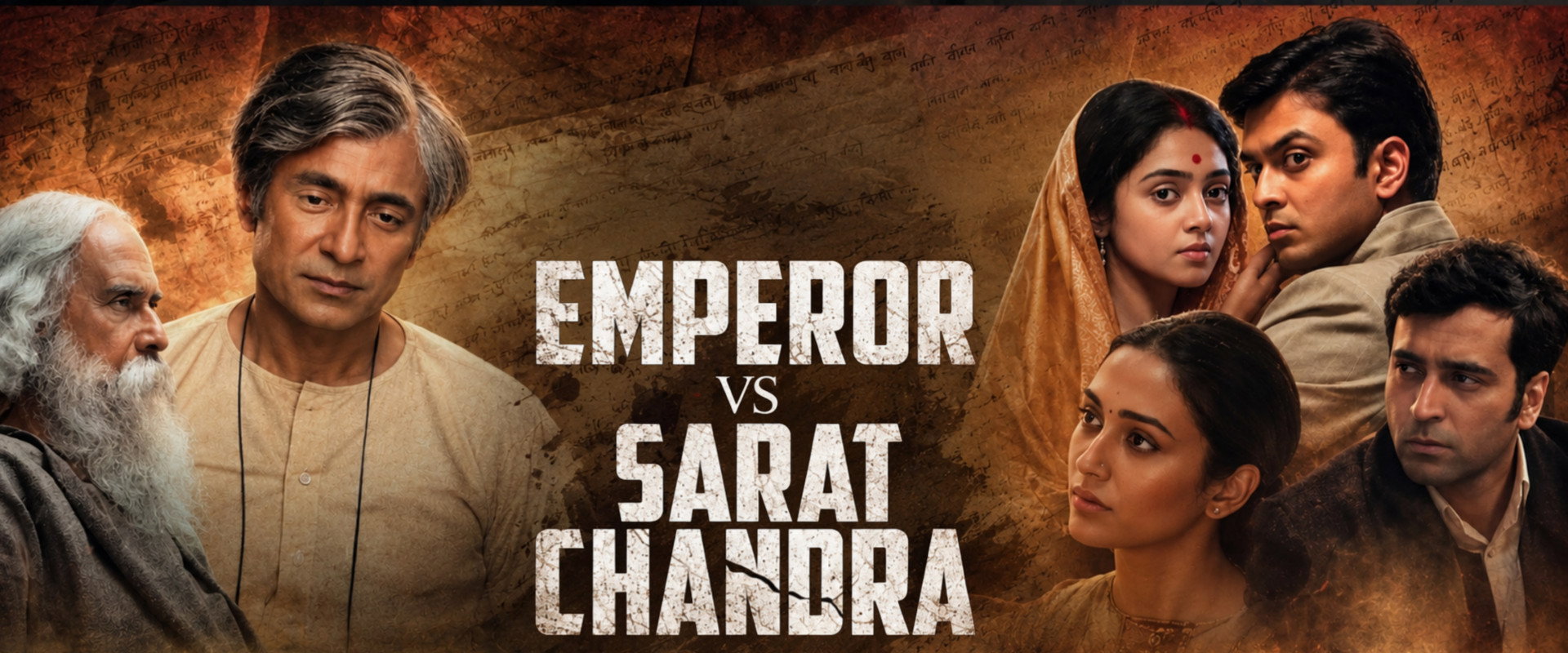 Emperor vs Sarat Chandra backdrop