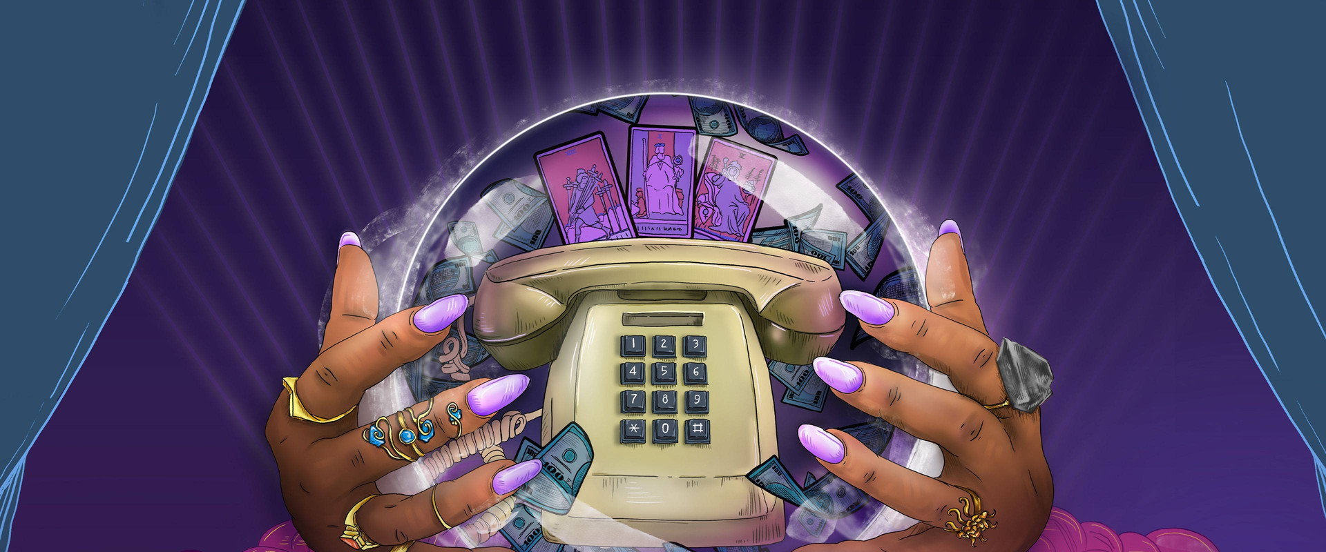 Call Me Miss Cleo backdrop