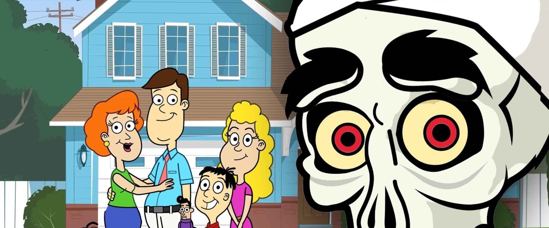 Achmed Saves America backdrop