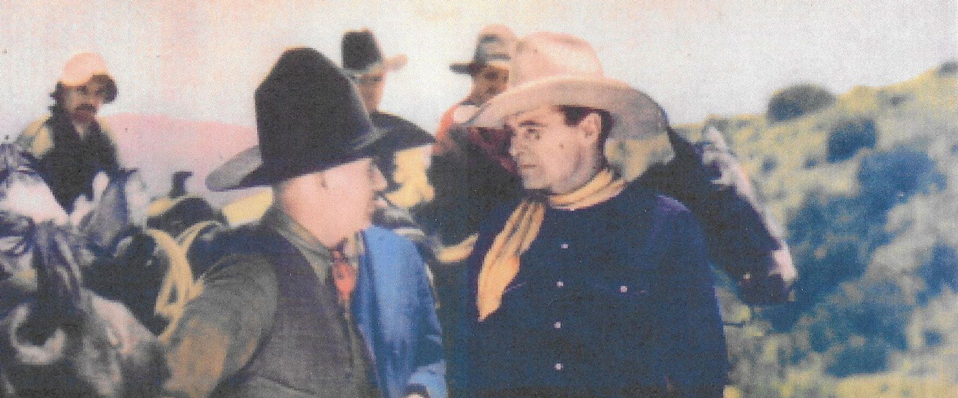 The Fighting Cowboy backdrop