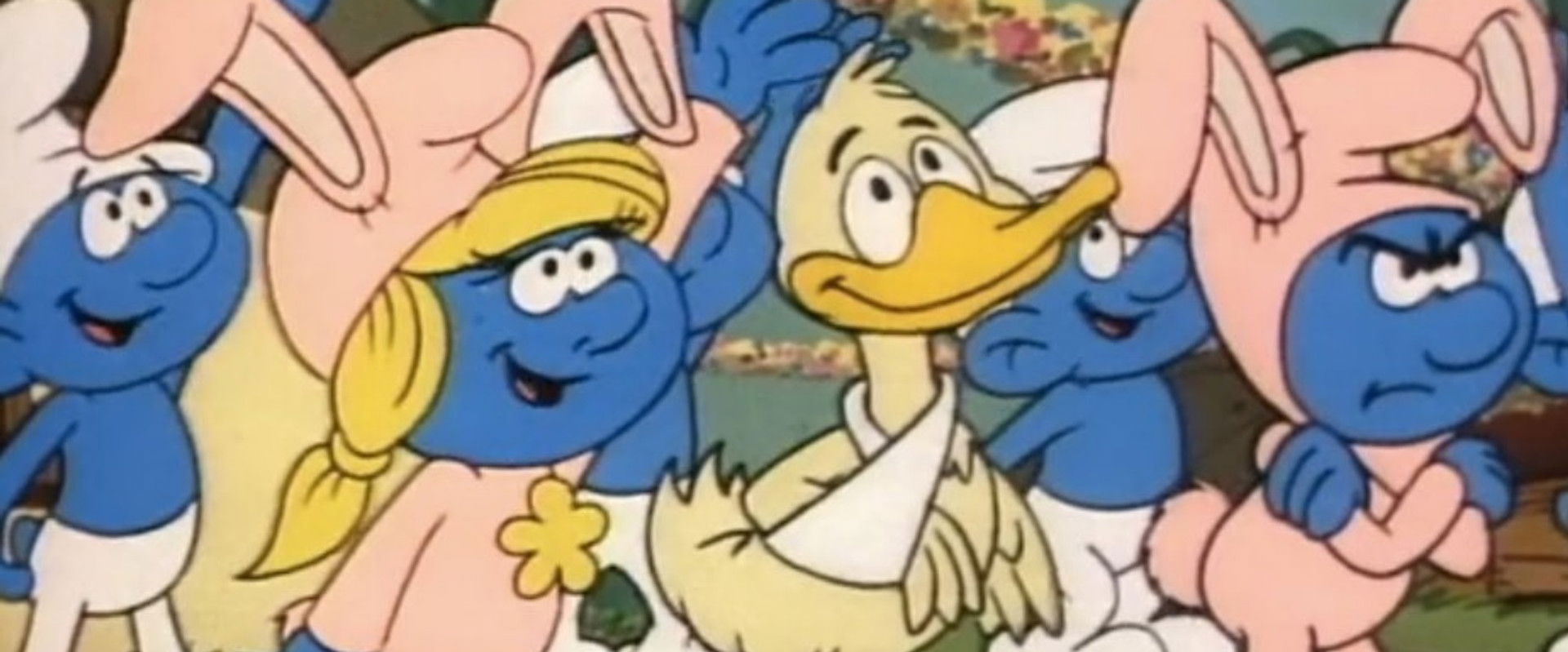 The Smurfs Springtime Special backdrop