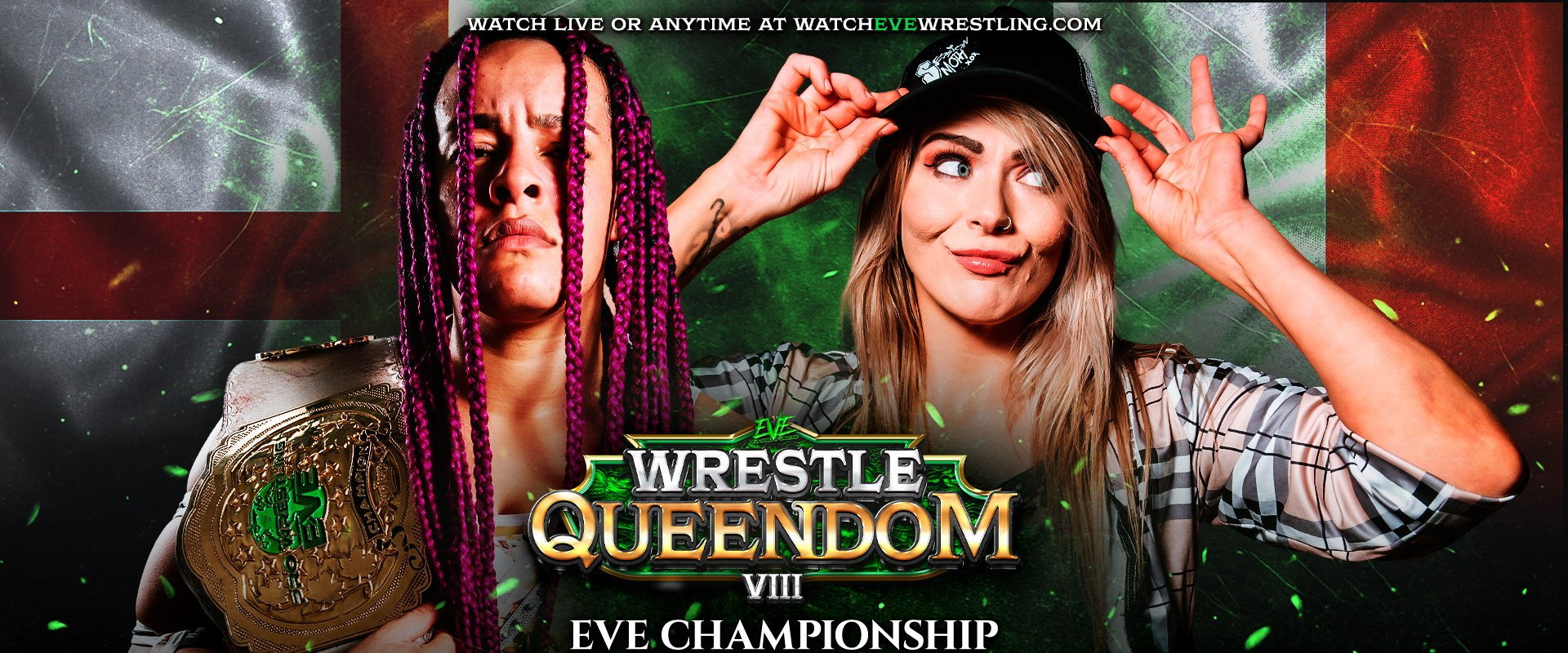 EVE 146: Wrestle Queendom VIII backdrop