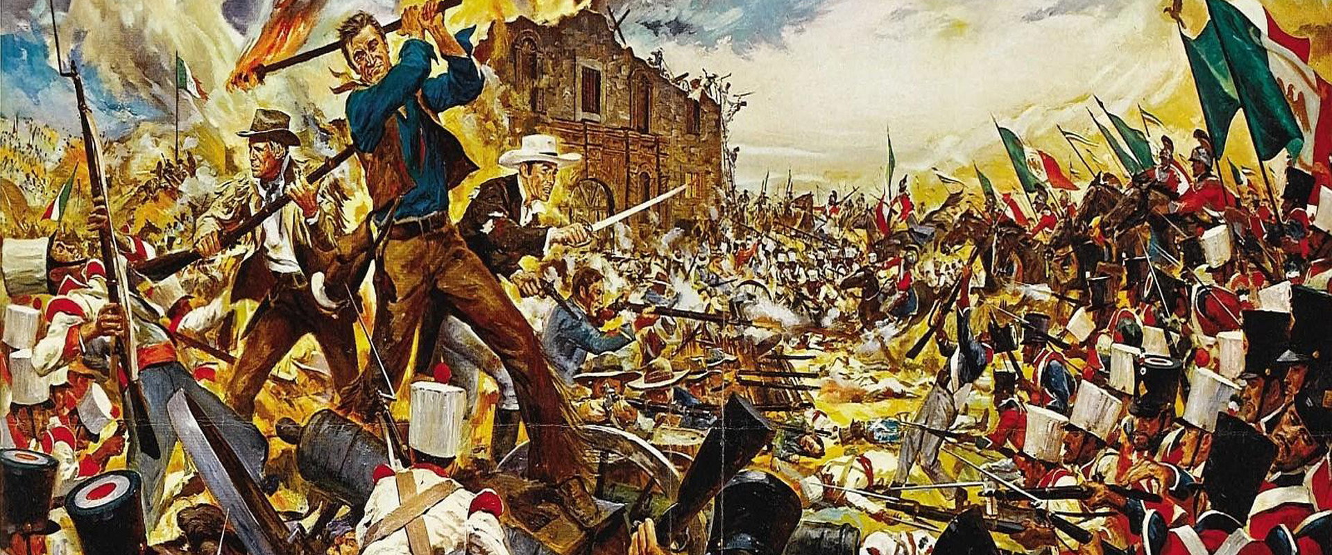 The Alamo backdrop