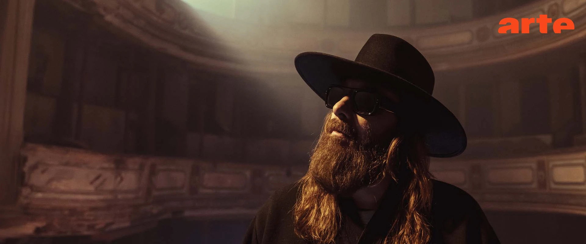 Sébastien Tellier at the Mirecourt Theater Passengers backdrop