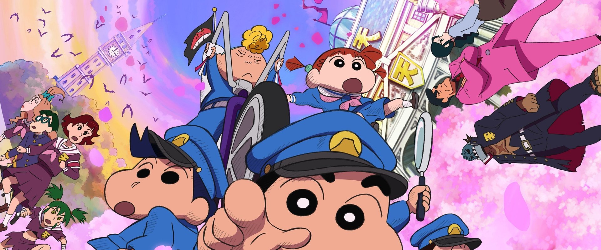 Crayon Shin-chan: Shrouded in Mystery! The Flowers of Tenkazu Academy backdrop