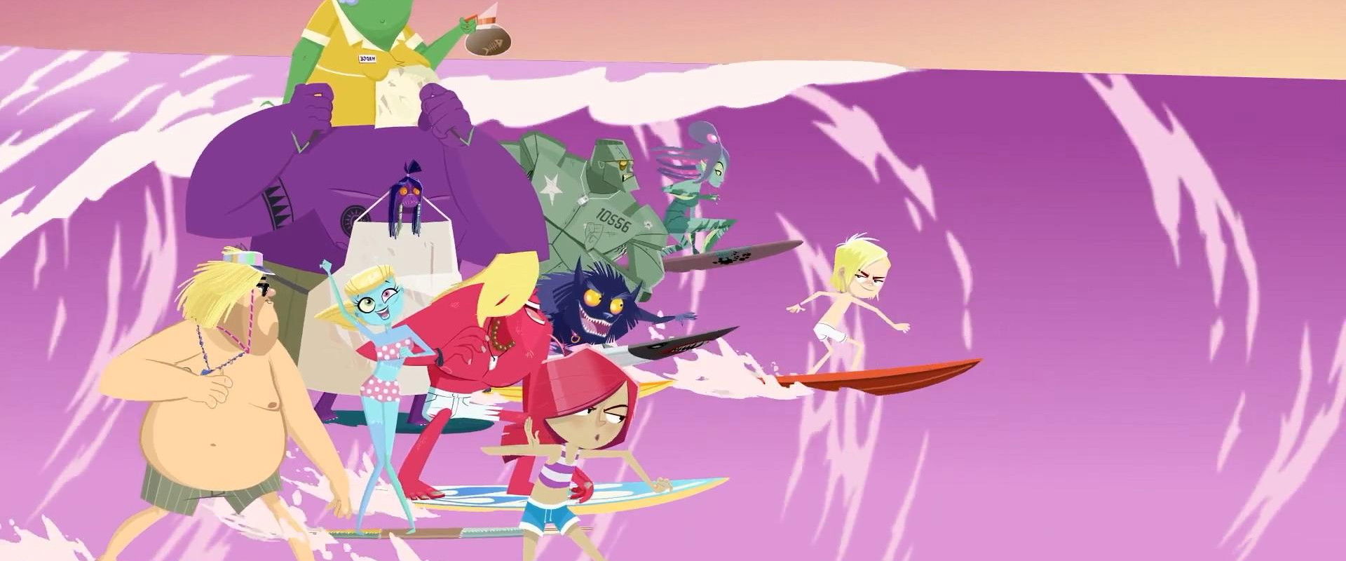 Monster Beach backdrop