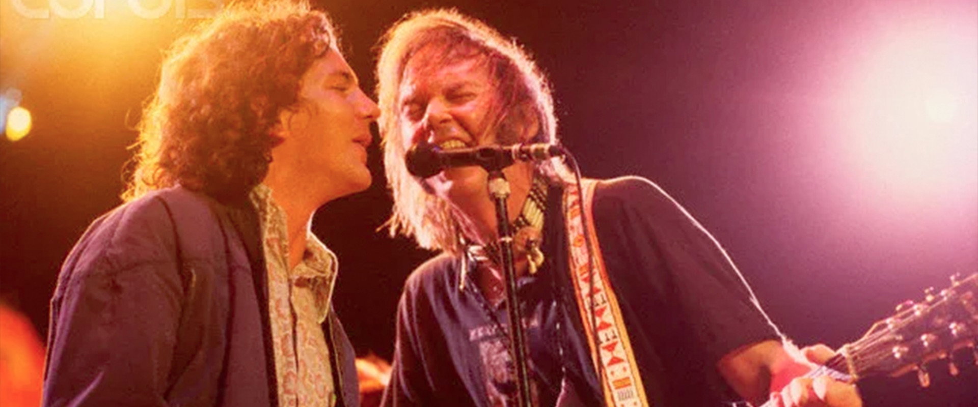 Neil Young with Pearl Jam - Live at Hasselt Belgium backdrop