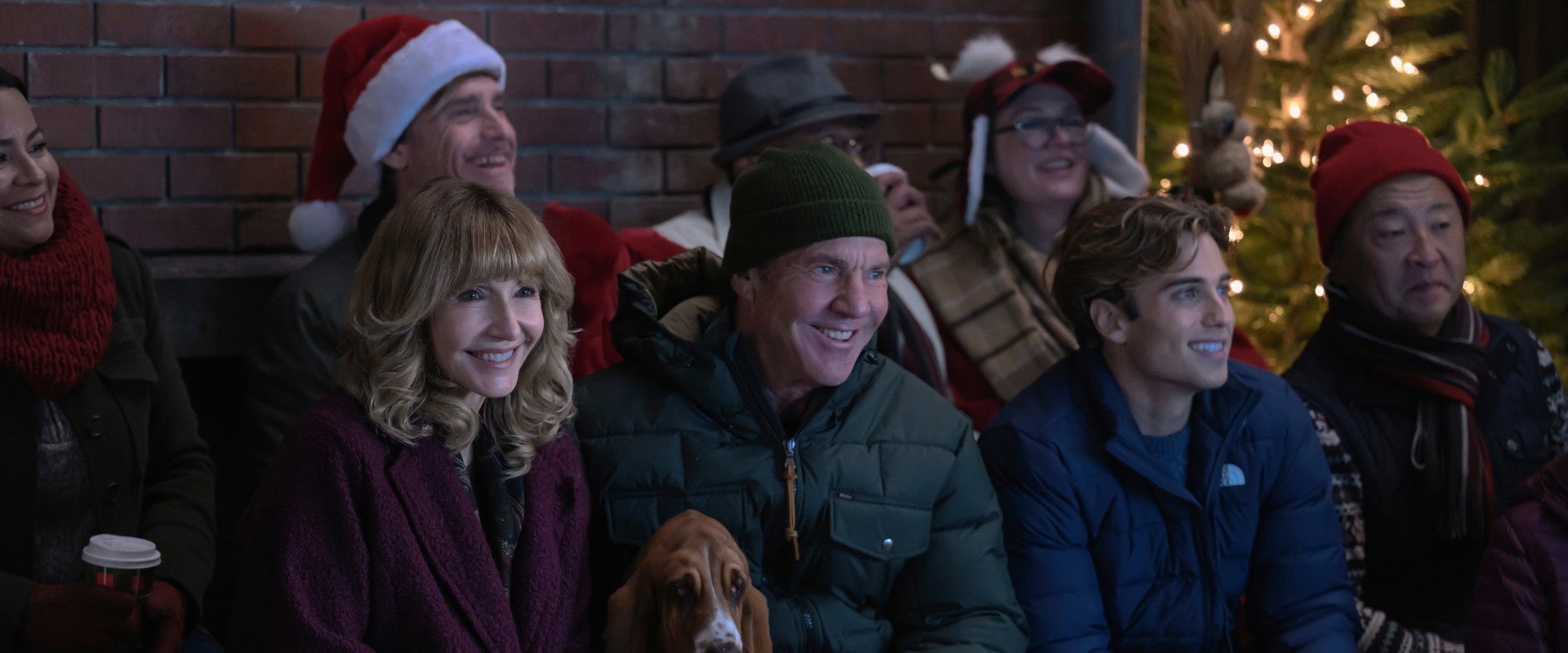 A Dog's Perfect Christmas backdrop