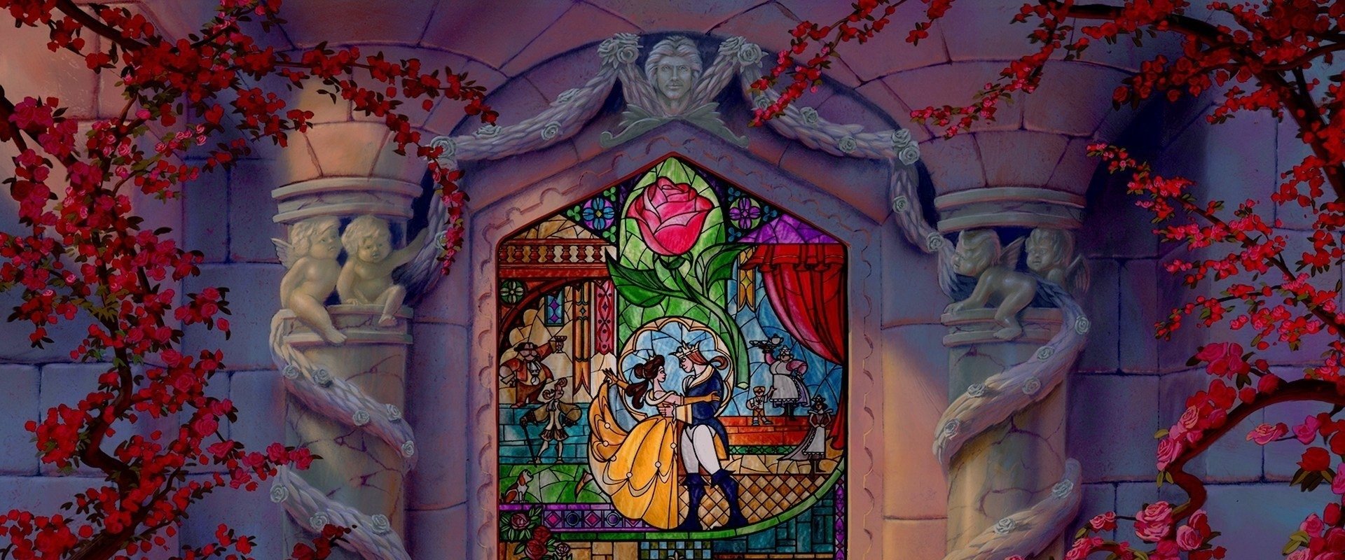 Beauty and the Beast backdrop