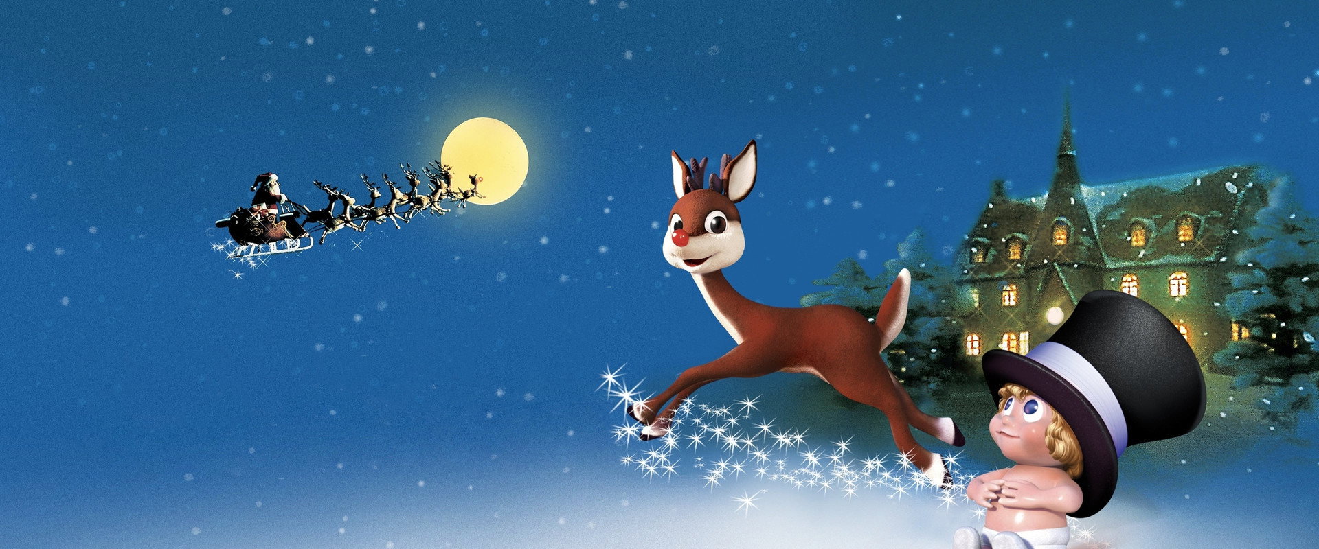 Rudolph's Shiny New Year backdrop