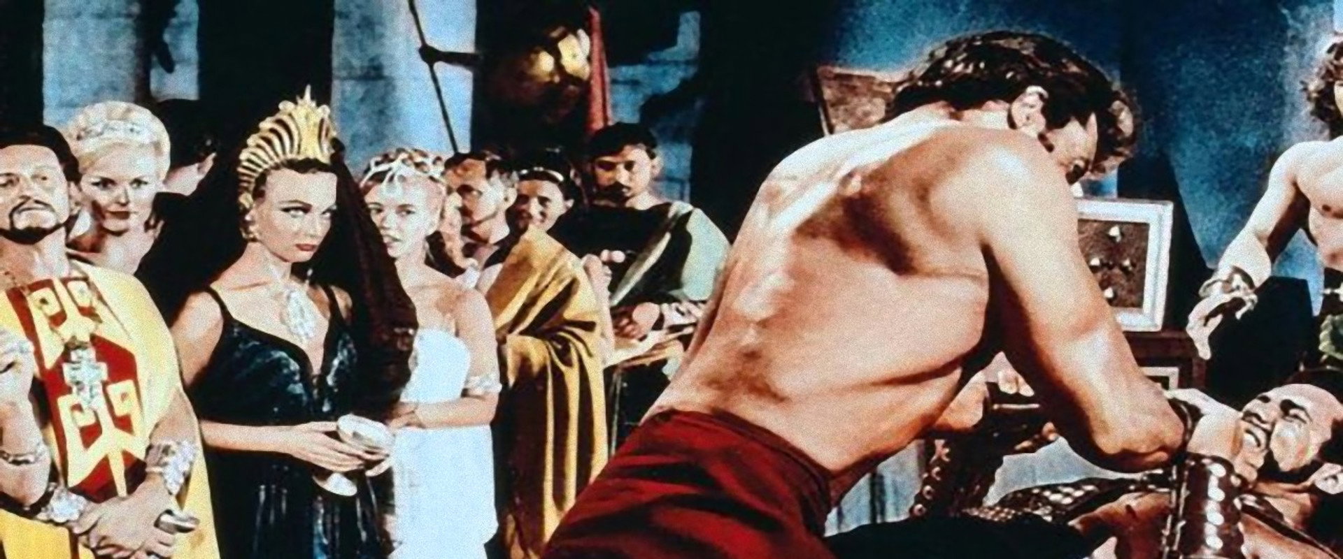 Samson and His Mighty Challenge backdrop