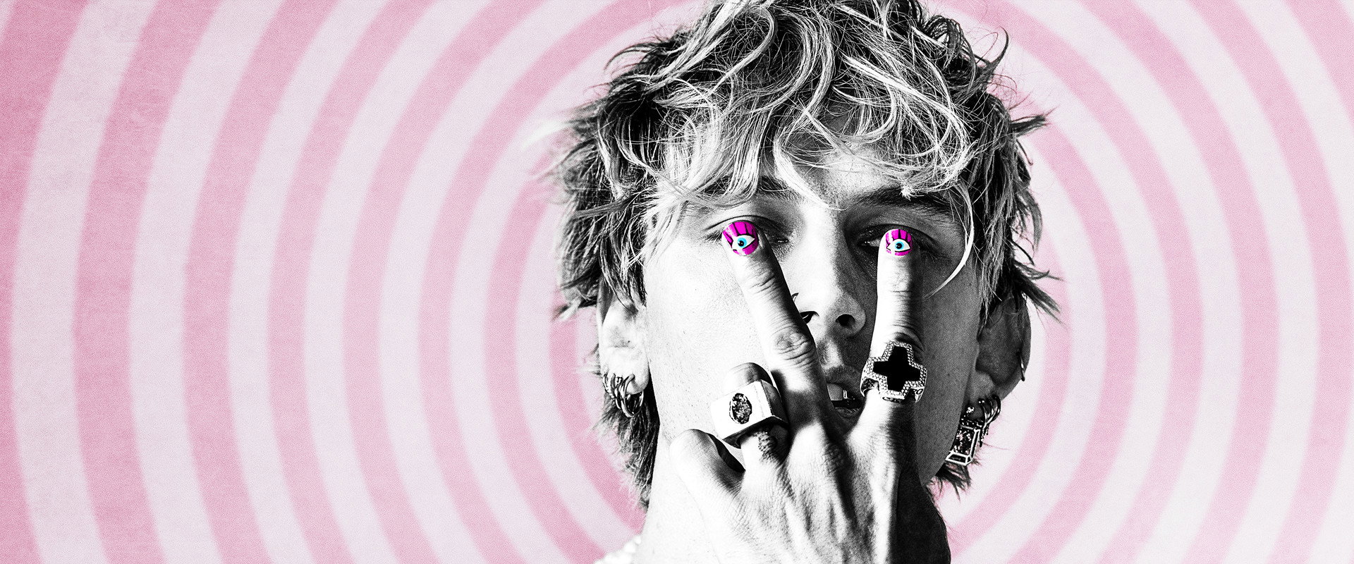 Machine Gun Kelly's Life In Pink backdrop
