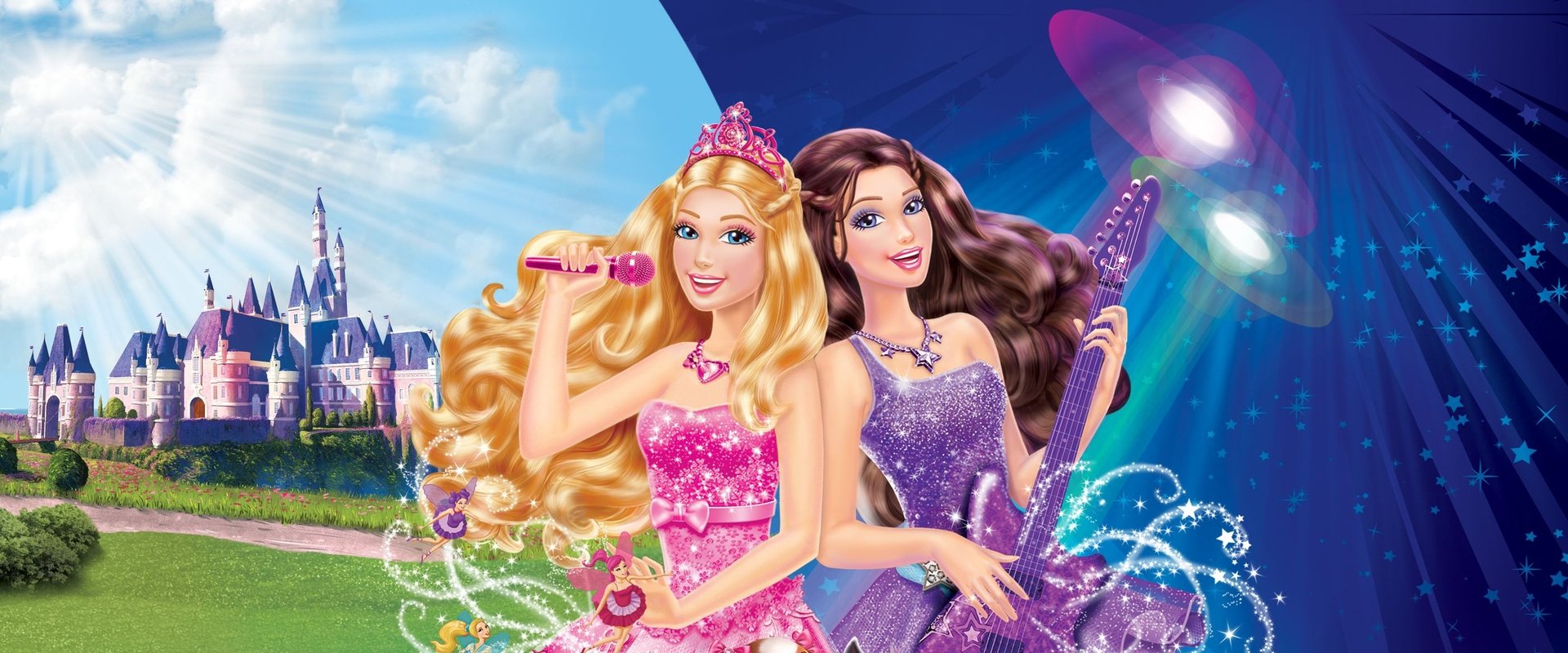 Barbie: The Princess & the Popstar backdrop