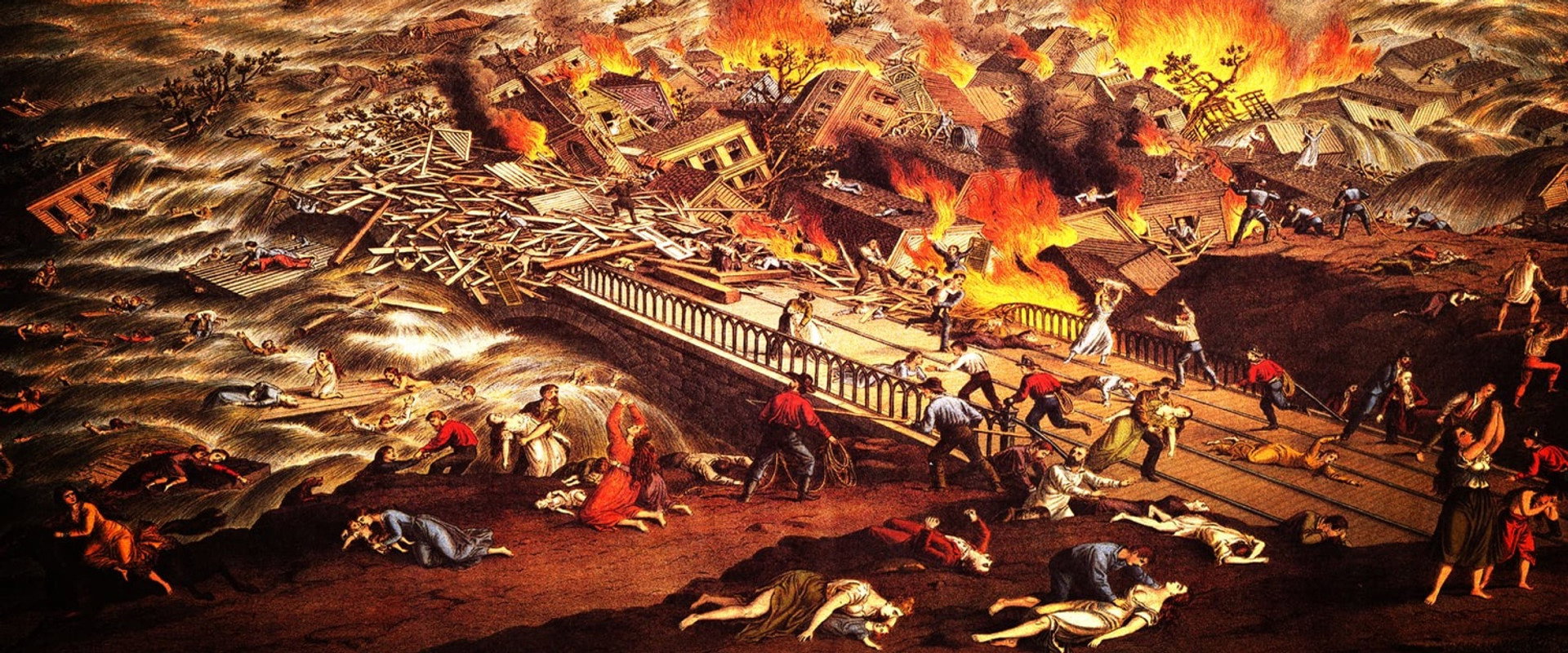 The Johnstown Flood backdrop