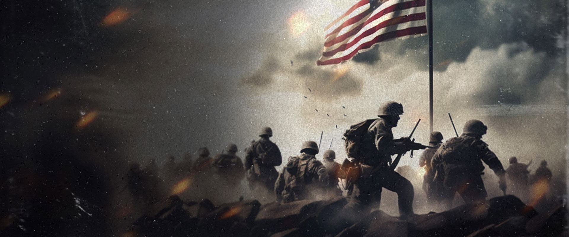 War in the USA backdrop