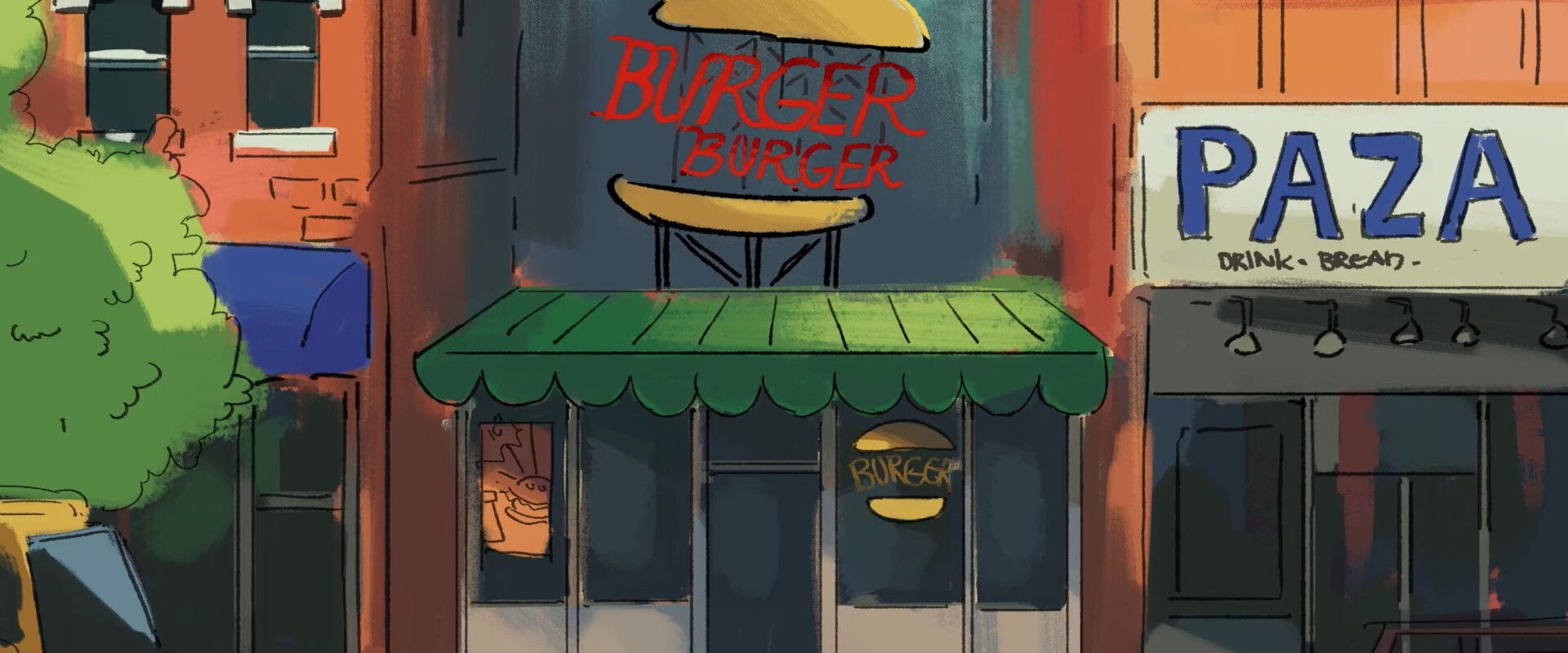 Burger Boss backdrop