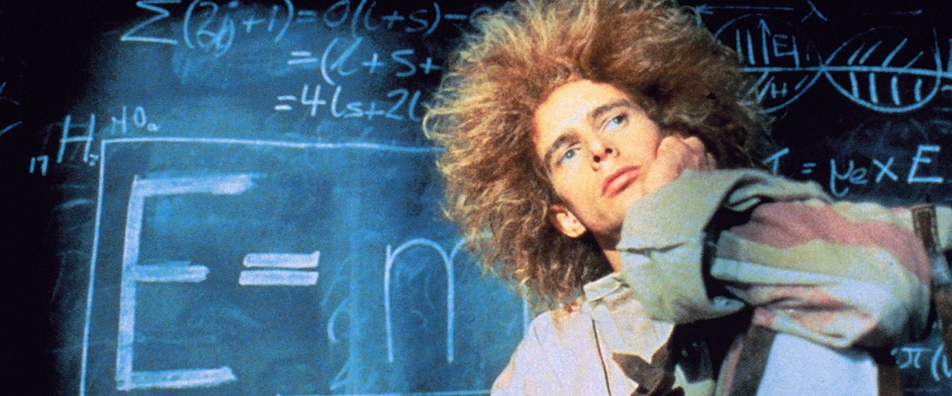 Young Einstein backdrop