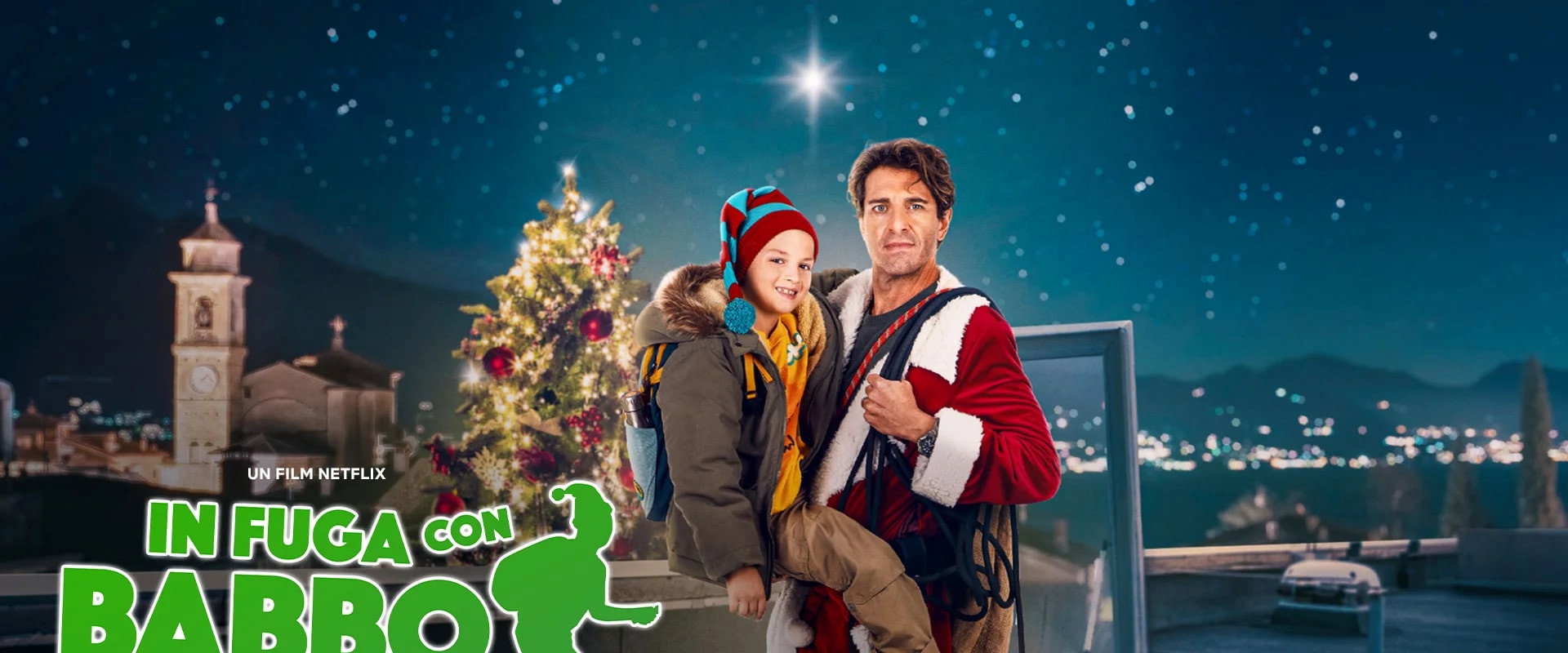 In fuga con Babbo Natale backdrop