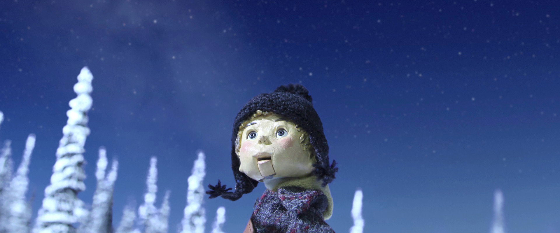 Norman the Snowman: The Northern Lights backdrop