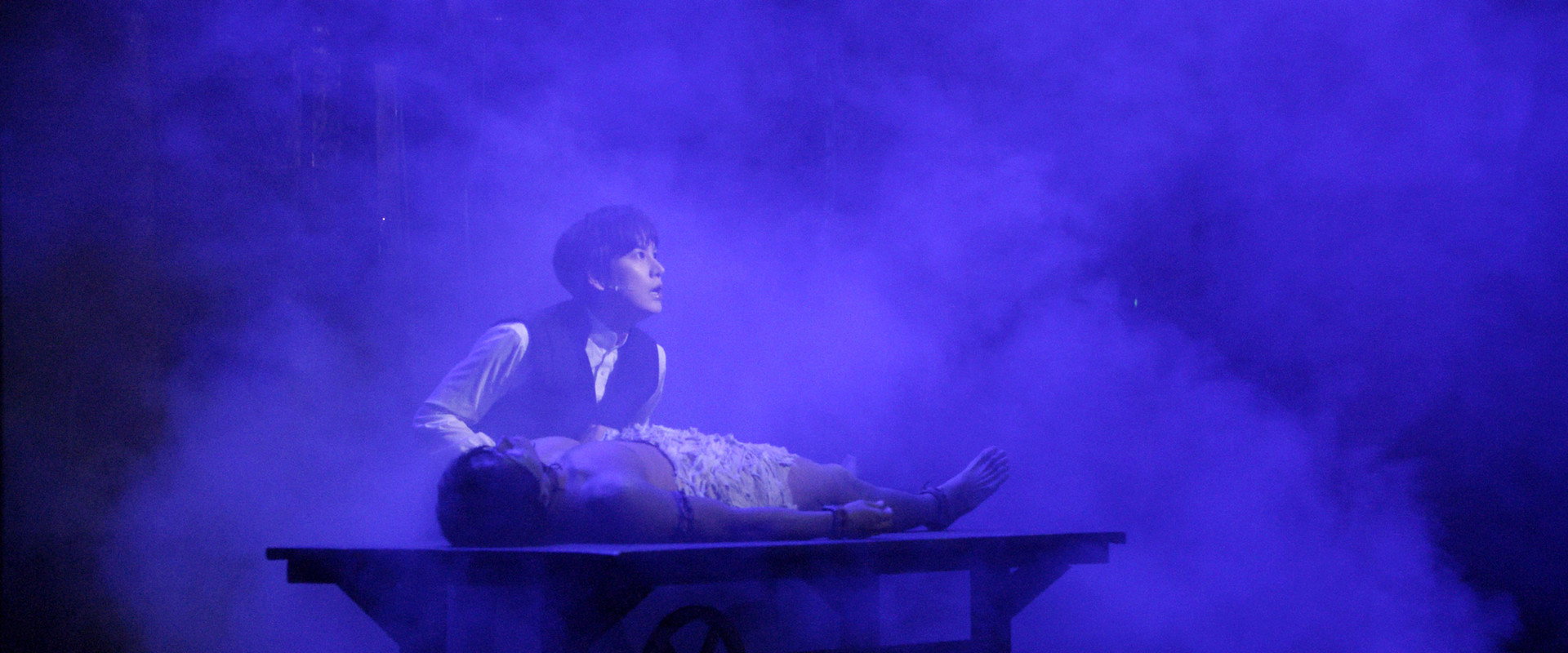 Frankenstein : The Musical Live backdrop