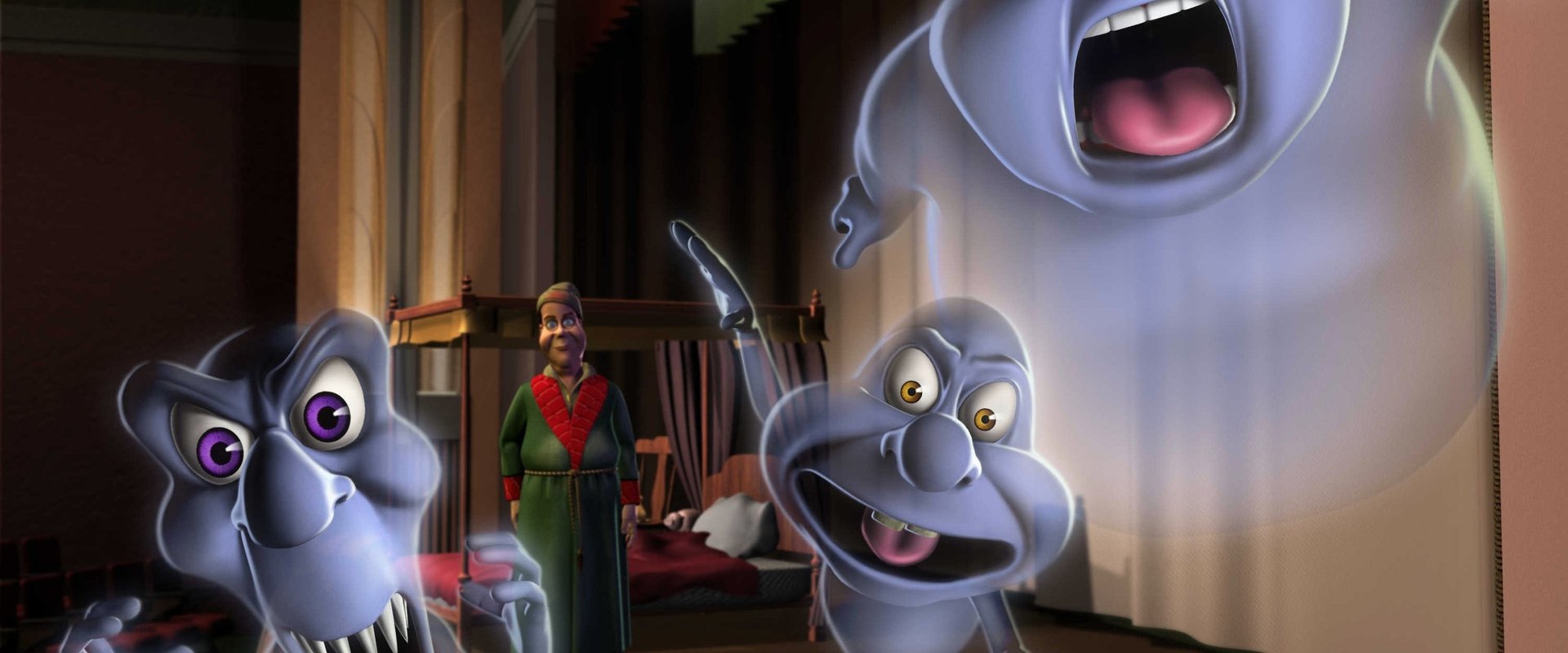 Casper's Haunted Christmas backdrop