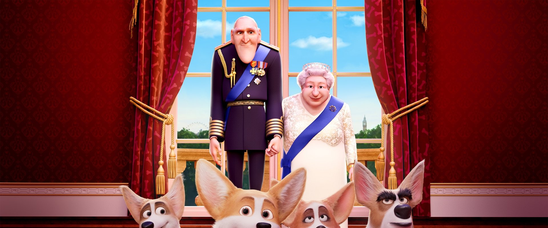 The Queen's Corgi backdrop