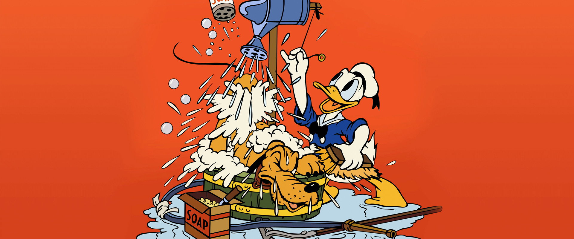 Donald's Dog Laundry backdrop