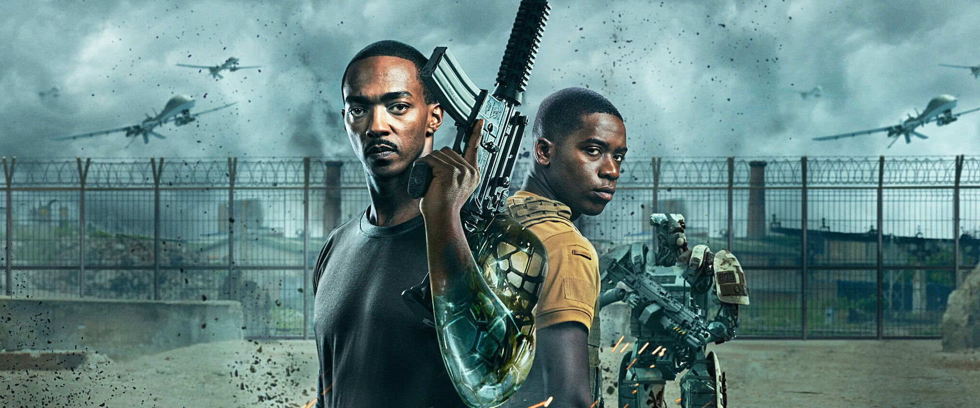 Outside the Wire backdrop