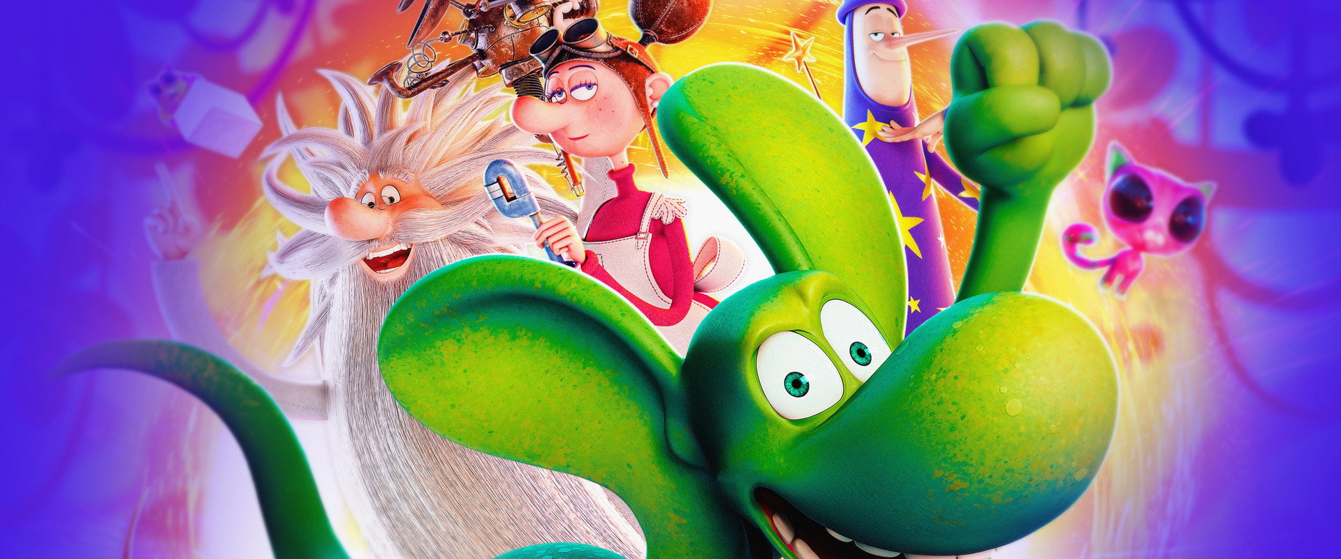 The Green Dinosaur backdrop