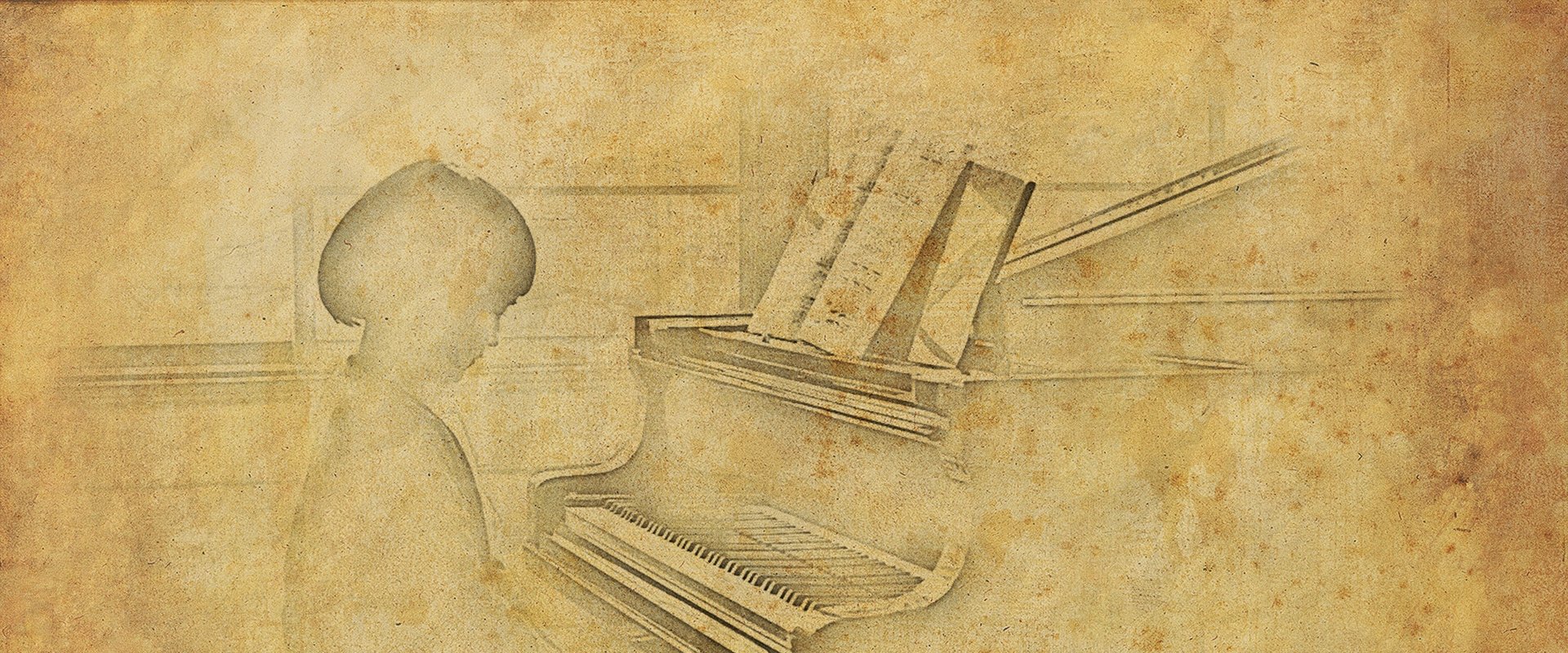 An American Piano backdrop