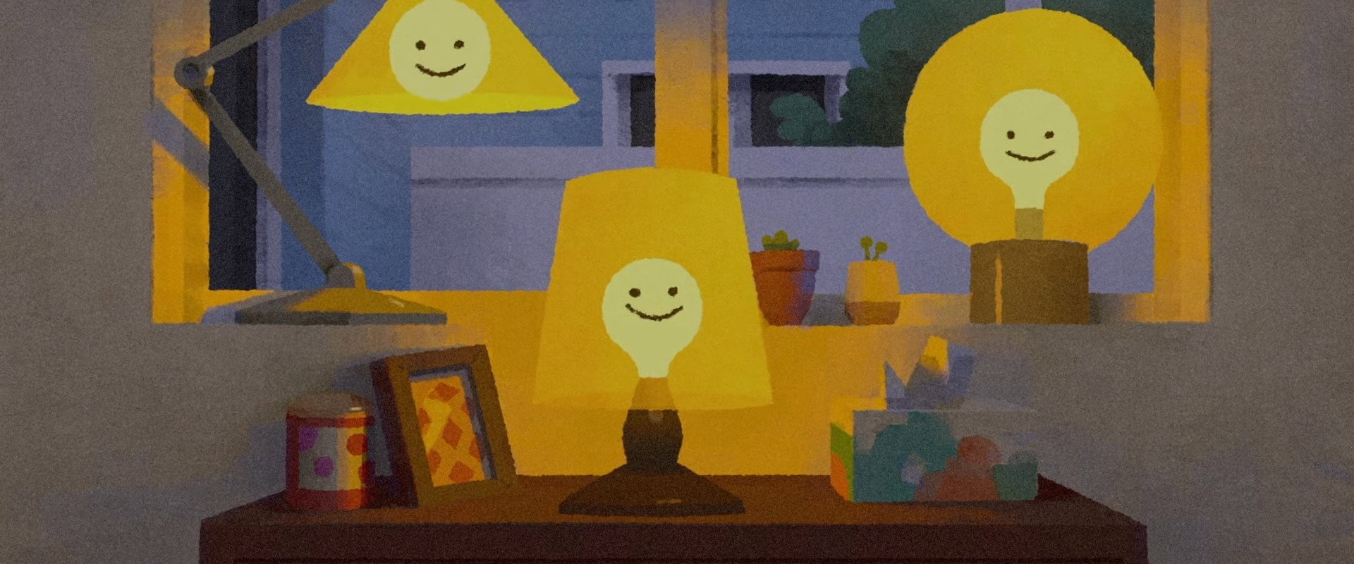 Lightbulb backdrop