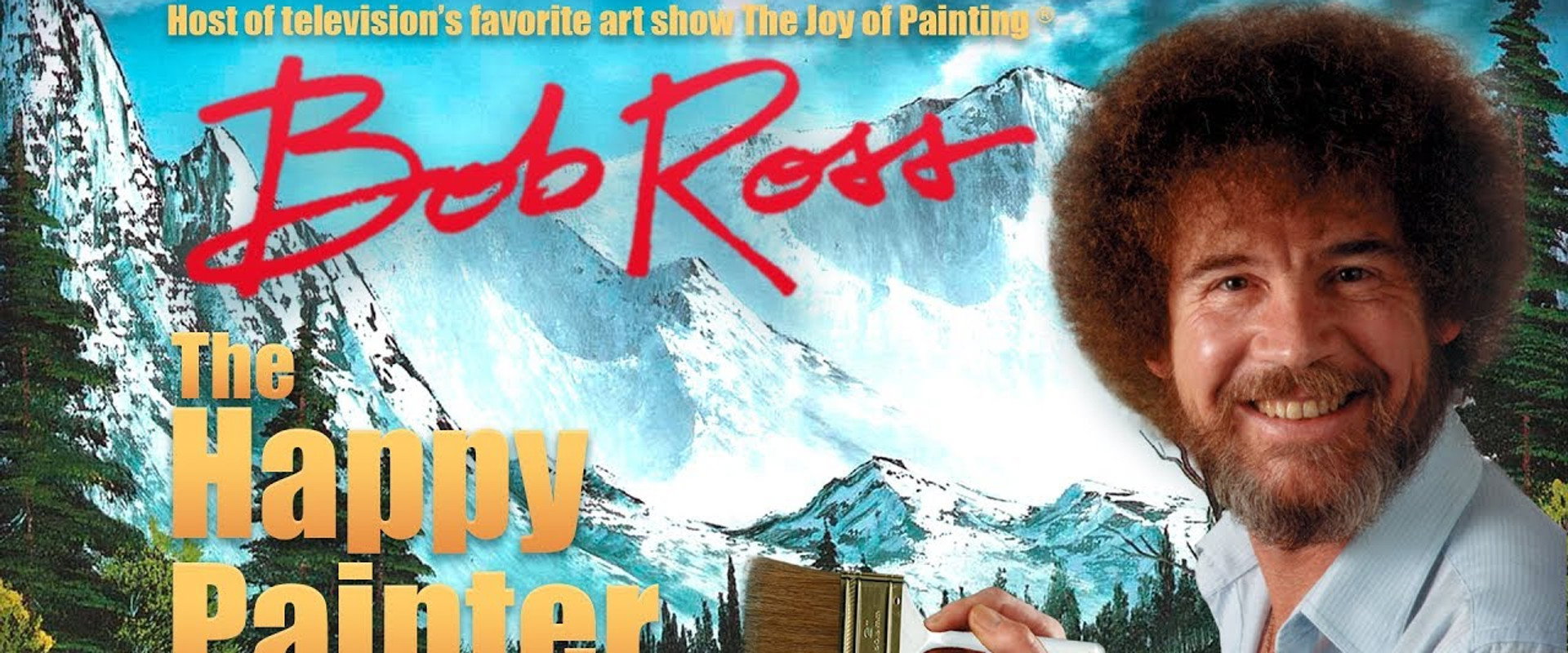 Bob Ross: The Happy Painter backdrop