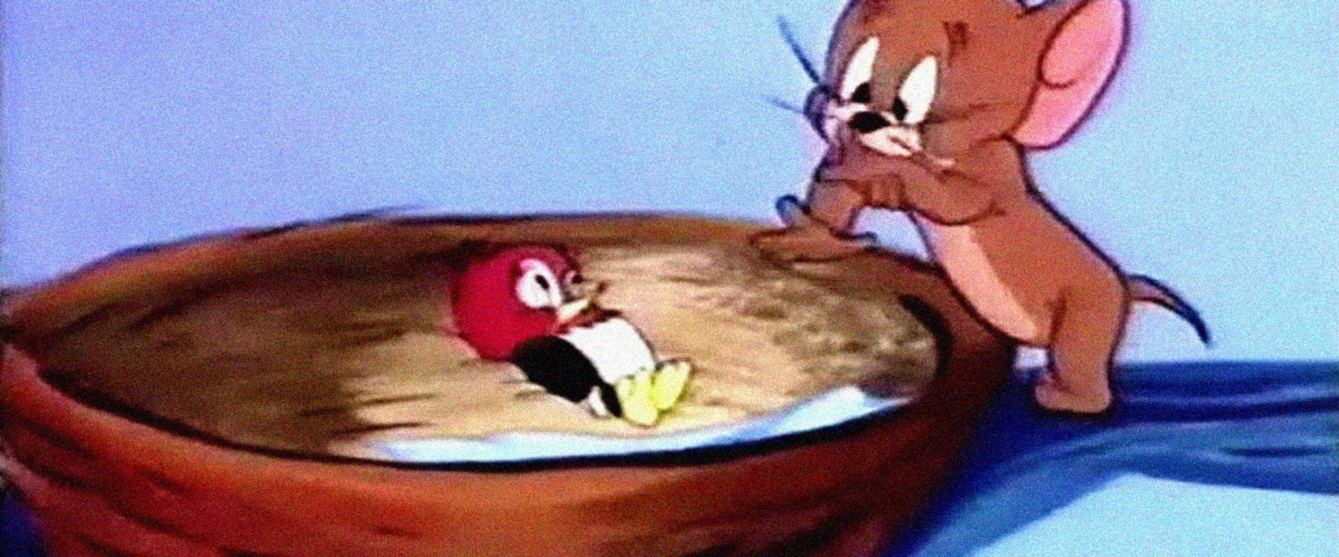 The Egg and Jerry backdrop