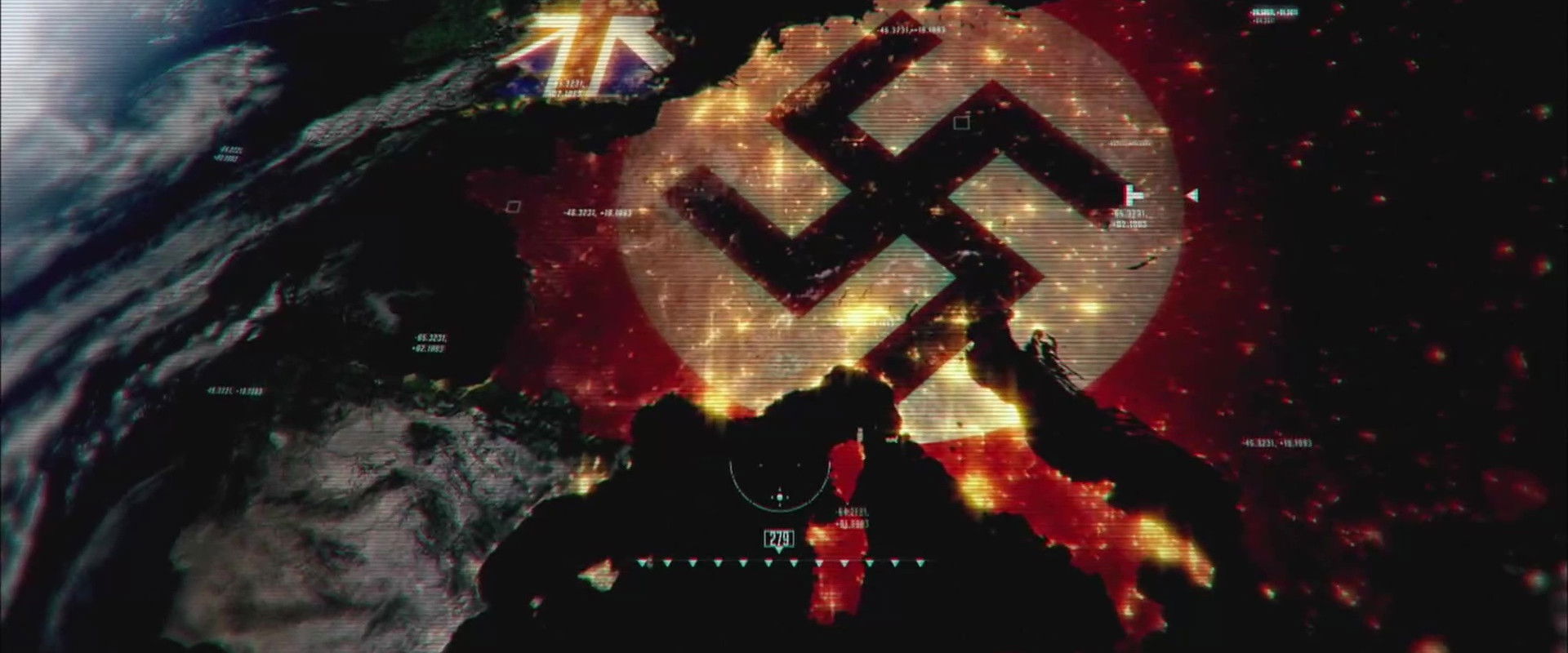 La seconde guerre mondiale vue du ciel backdrop