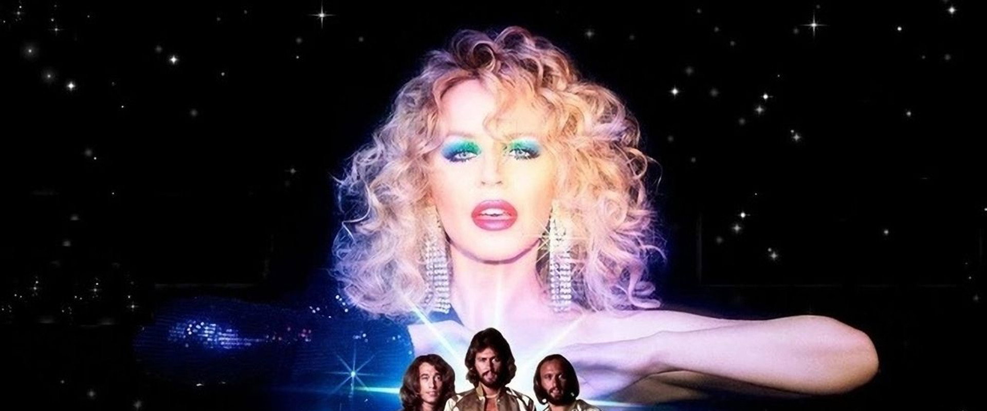 Kylie Minogue V The Bee Gees backdrop