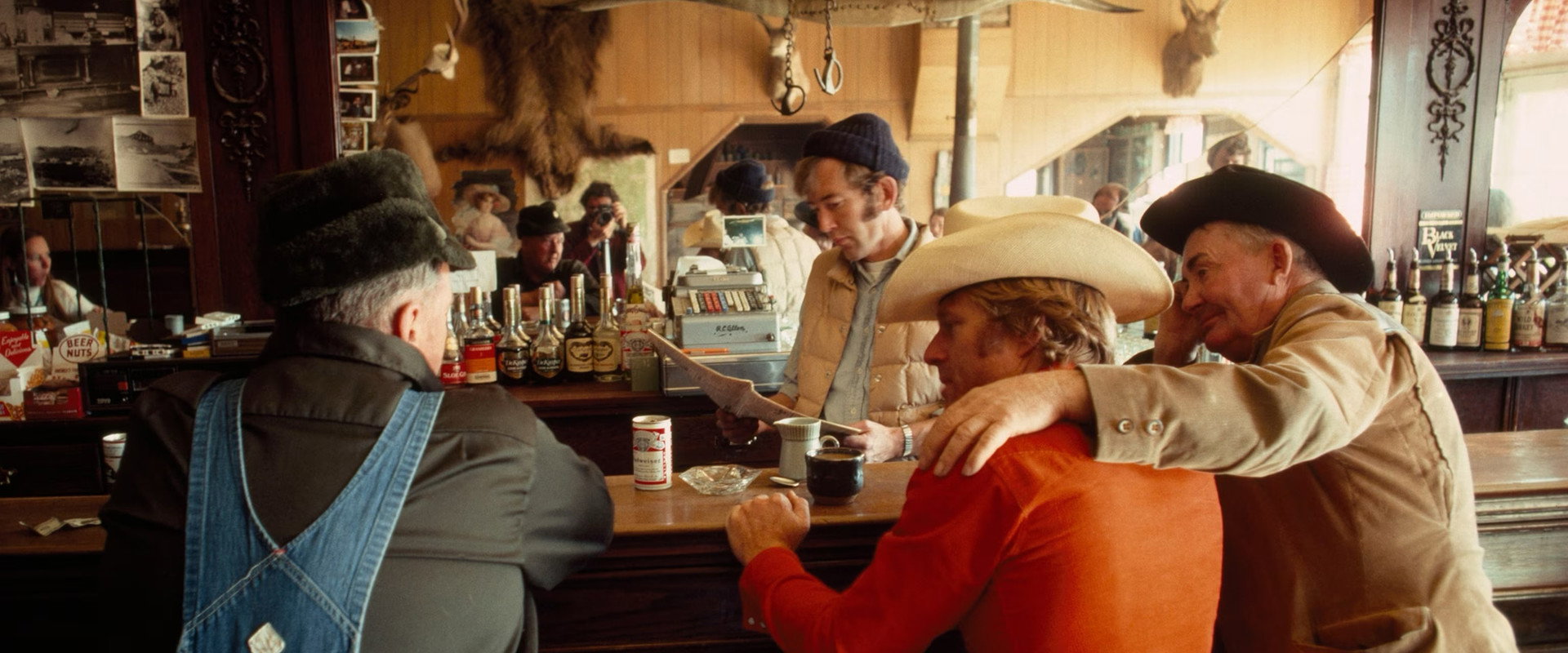 The Outlaw Trail with Robert Redford backdrop